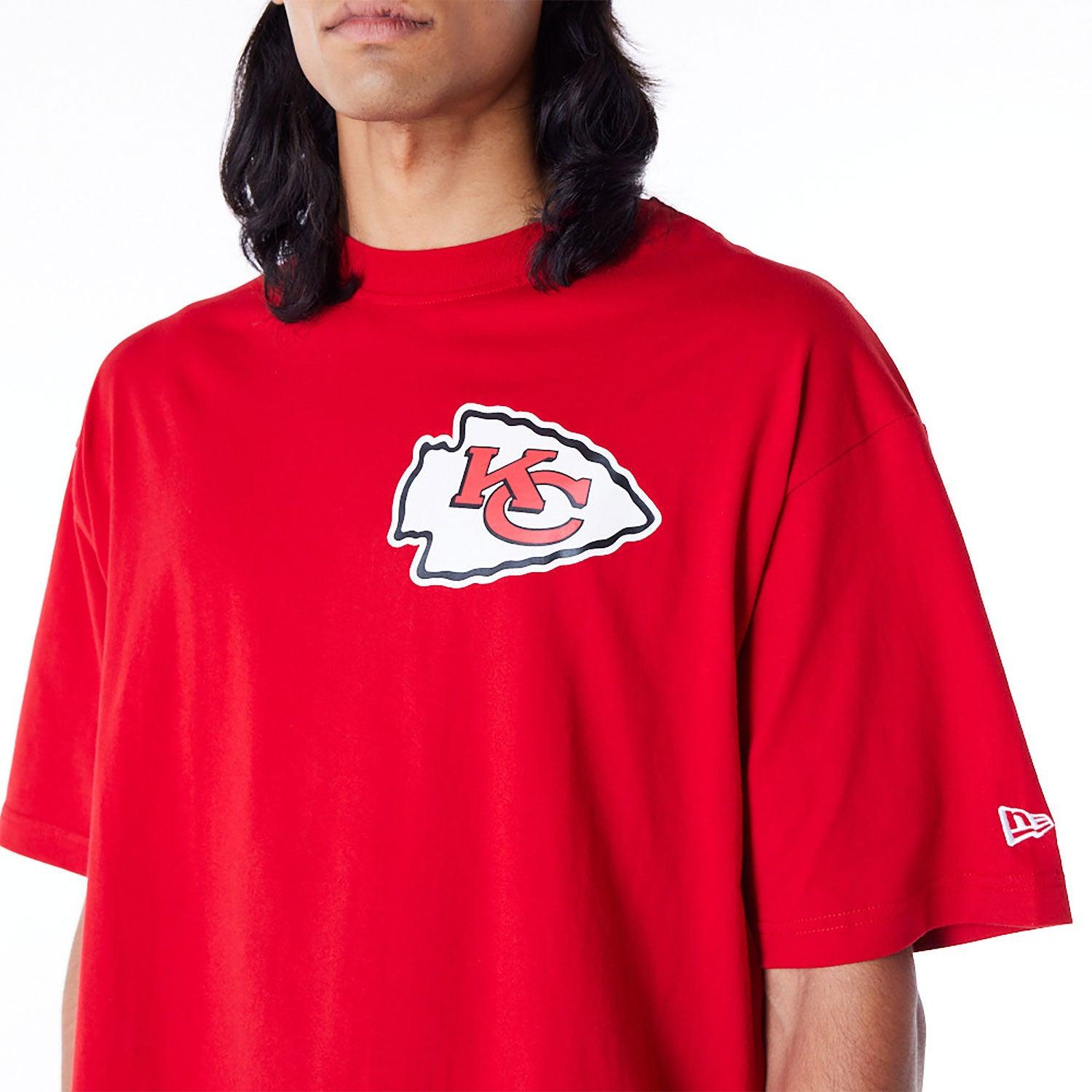 New Era T-Shirts Kansas City Chiefs New Era NFL Logo Select Oversized T-Shirt - Red
