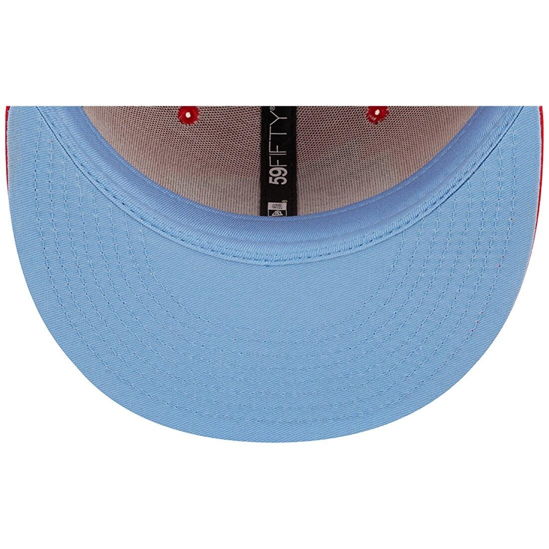 New Era Caps Kansas City Chiefs New Era NFL Pop Sweat 59FIFTY Fitted Hat - Red