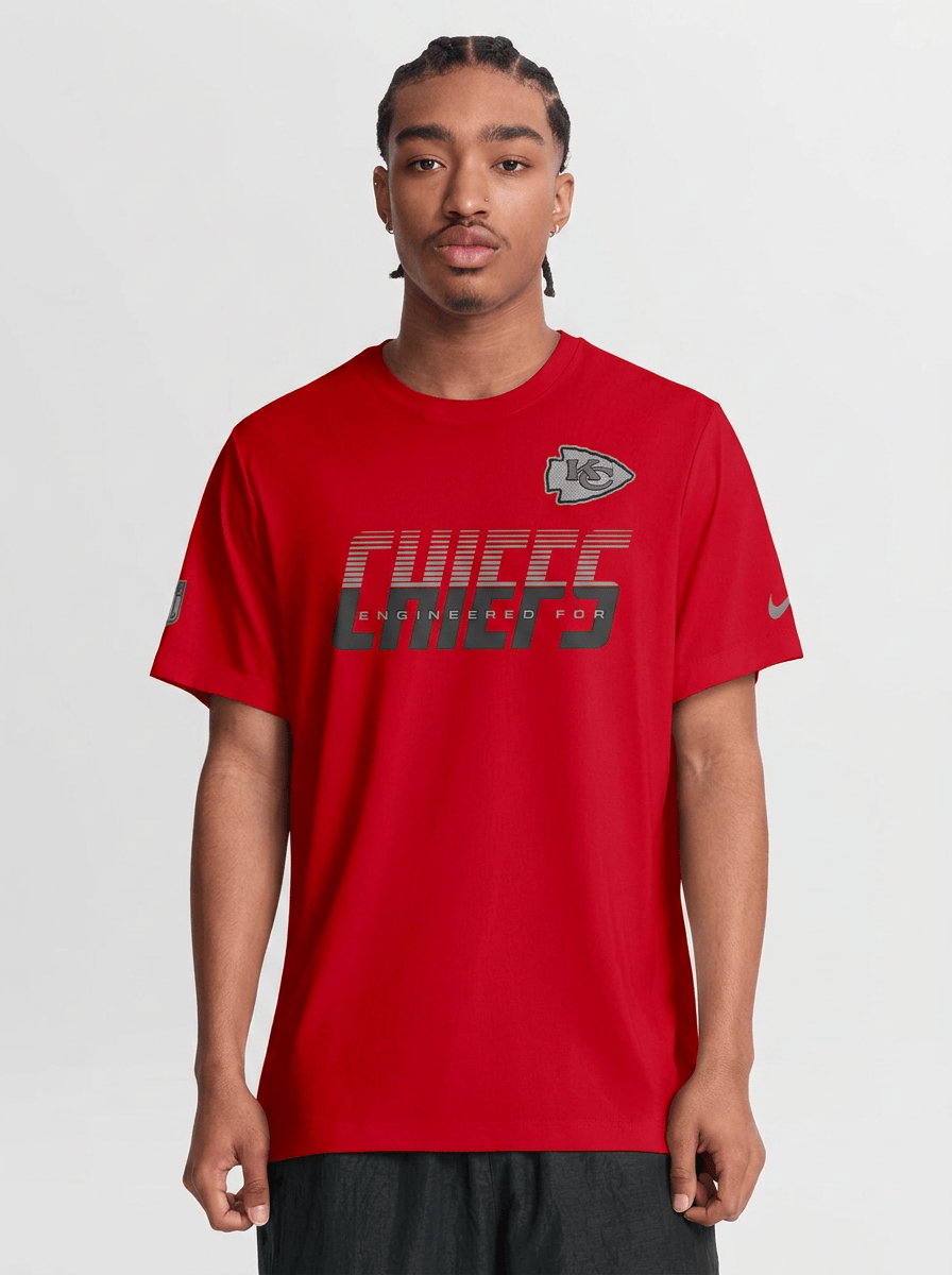 Nike T-Shirts Kansas City Chiefs Nike NFL 26 Sideline Team Issue Dri-Fit T-Shirt - Red
