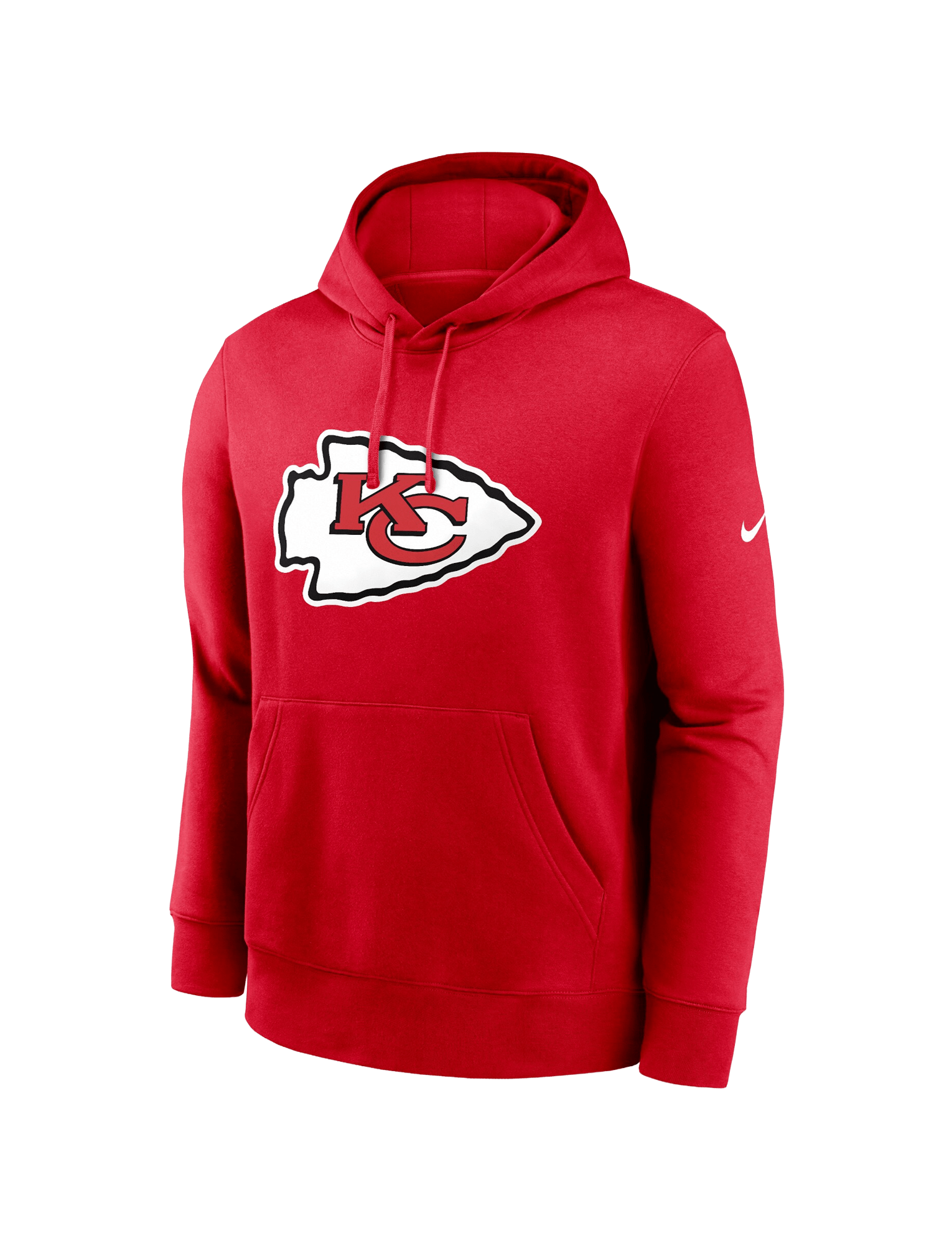 Nike Jumpers Kansas City Chiefs Nike NFL Club Logo Hoodie Jumper - Red