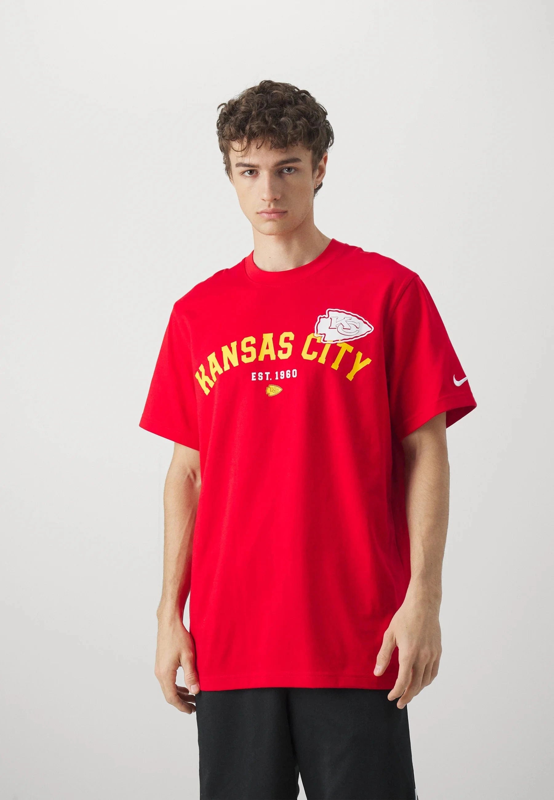 Nike T-Shirts Kansas City Chiefs Nike NFL Rewind Oversized Heavyweight T-Shirt - Red