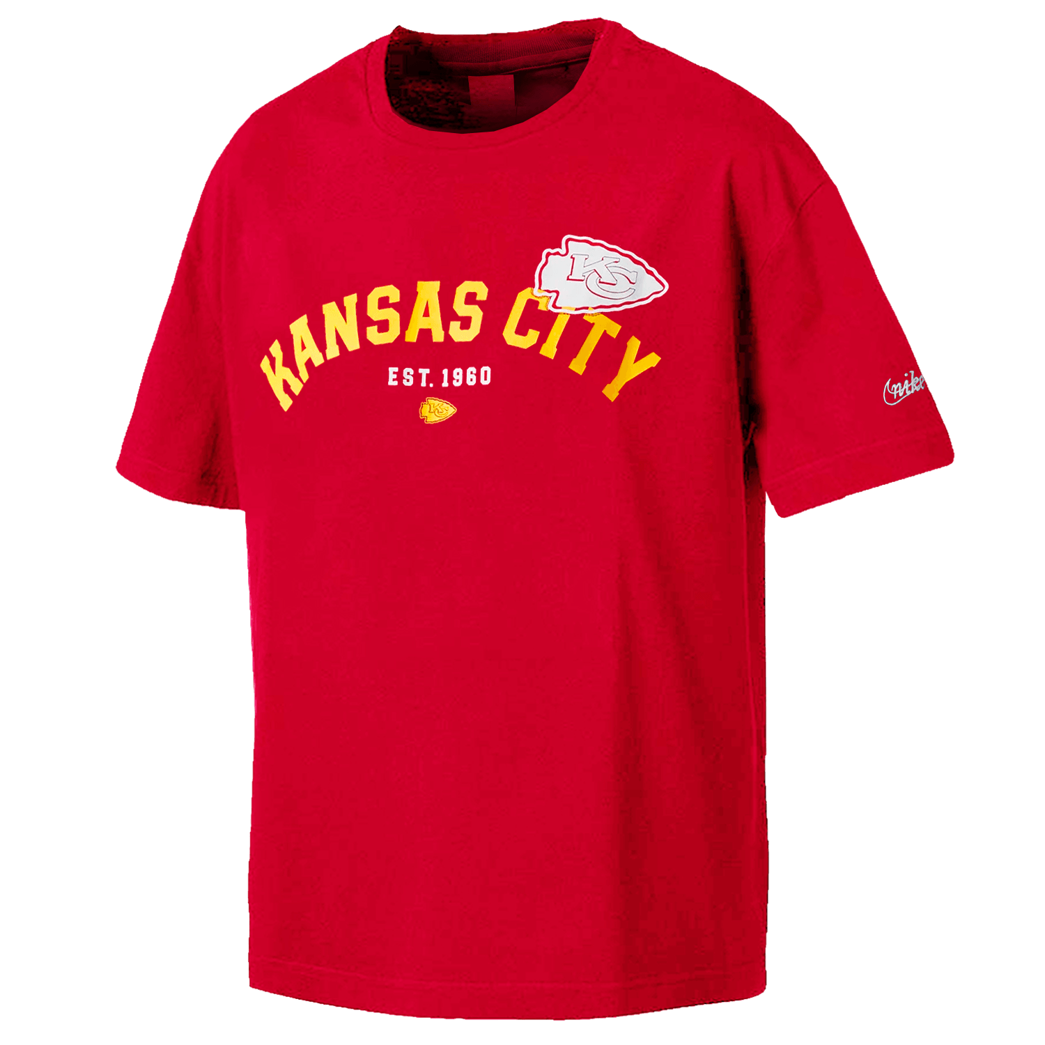 Nike T-Shirts Kansas City Chiefs Nike NFL Rewind Oversized Heavyweight T-Shirt - Red