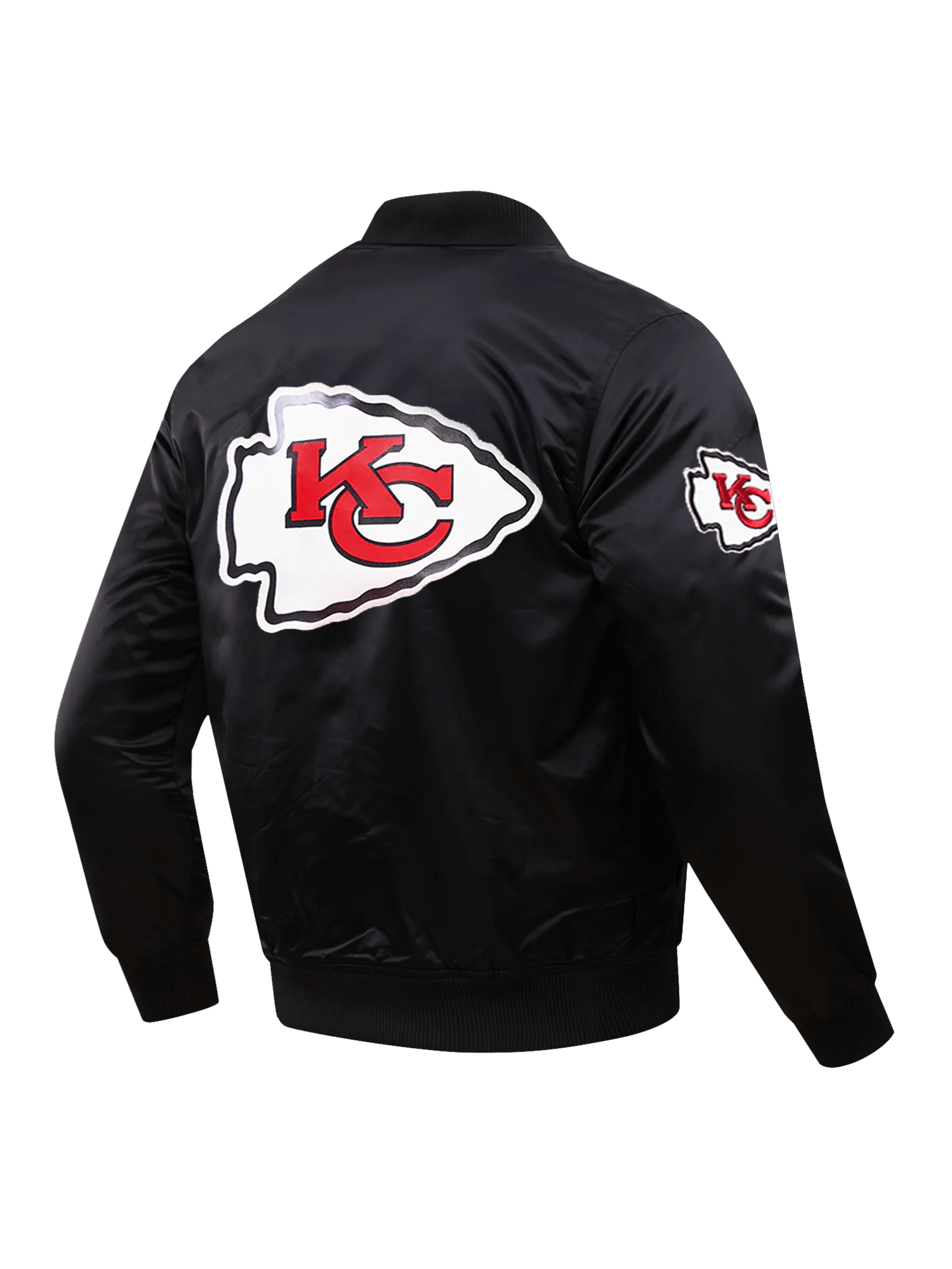 Pro Standard Jackets Kansas City Chiefs Pro Standard NFL Team Classic Satin Button Jacket - Black