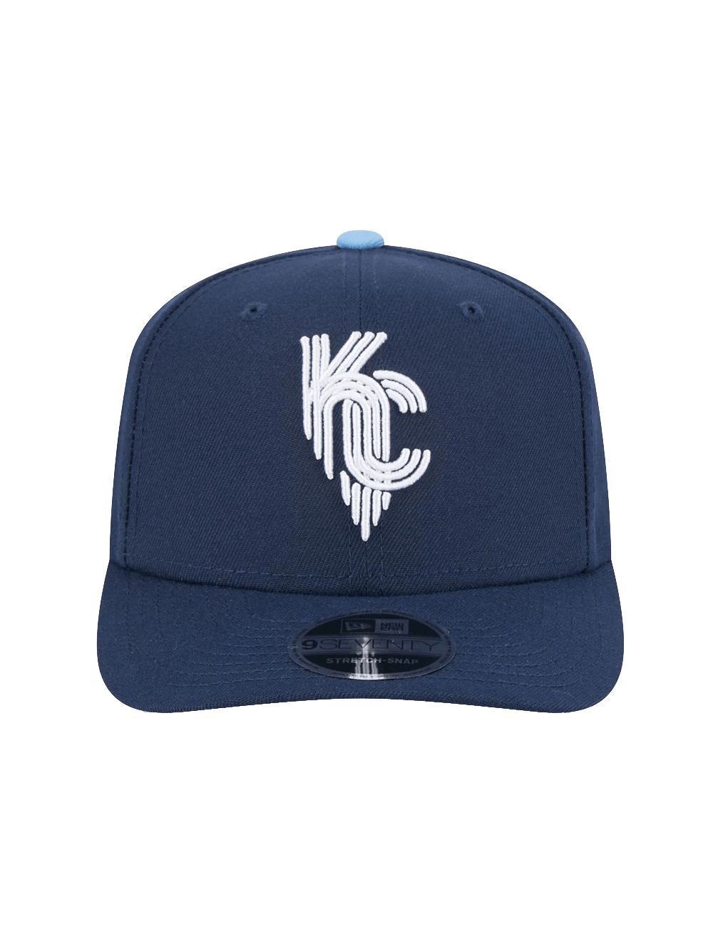 New Era Caps Kansas City Royals New Era MLB City Connect 9SEVENTY Stretch Snapback Hat - Navy
