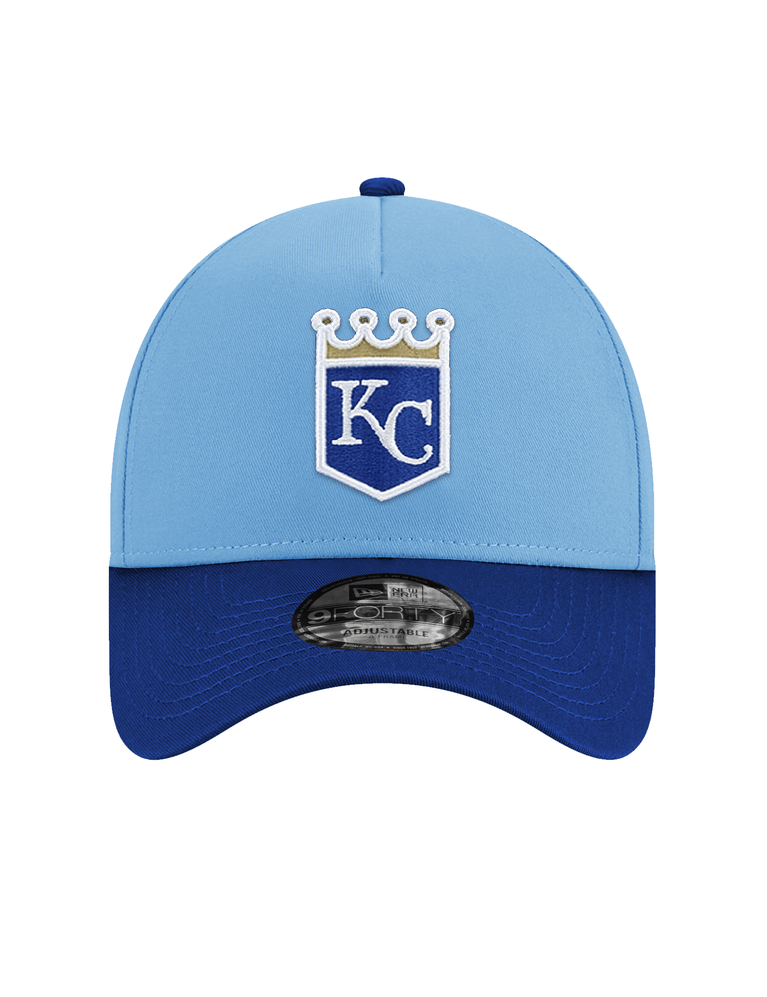 New Era Caps Kansas City Royals New Era MLB Team Alt 9FORTY A-Frame Snapback Hat - Blue