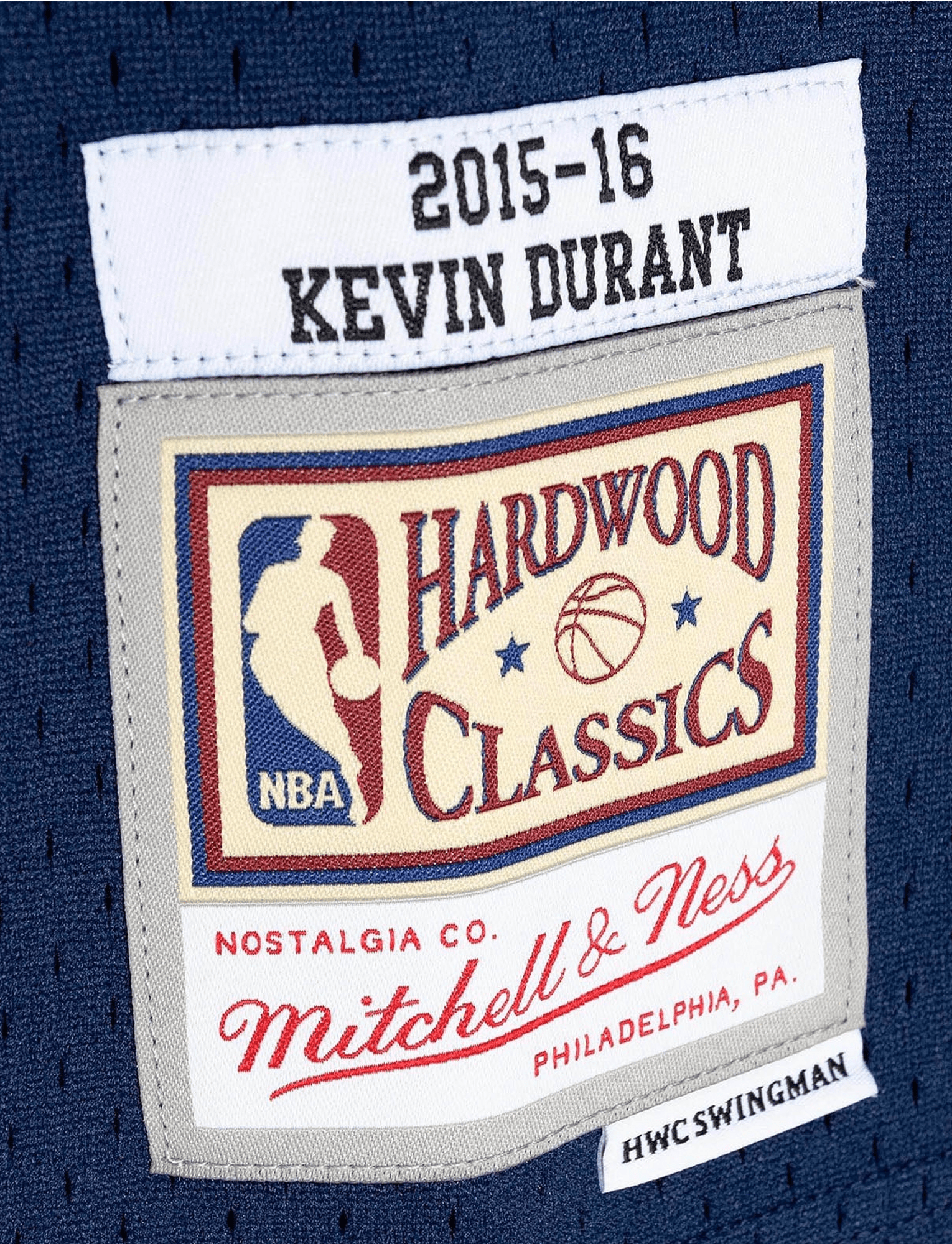 Mitchell And Ness Jerseys Kevin Durant Oklahoma City Thunder Mitchell & Ness NBA 15-16 HWC Swingman Jersey - Navy