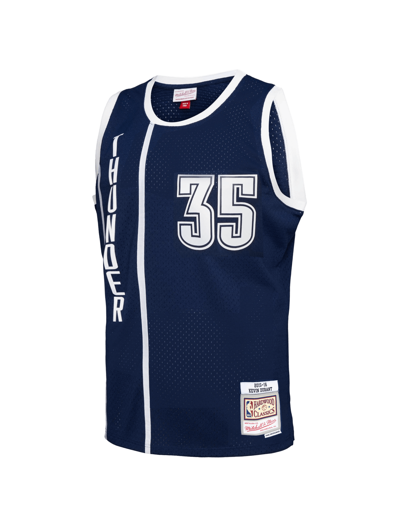 Mitchell And Ness Jerseys Kevin Durant Oklahoma City Thunder Mitchell & Ness NBA 15-16 HWC Swingman Jersey - Navy