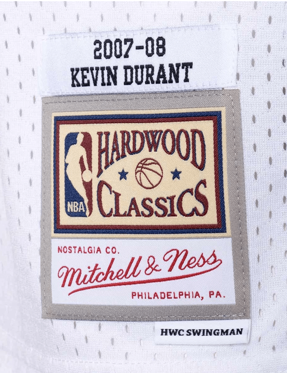 Mitchell And Ness Jerseys Kevin Durant Seattle Supersonics Mitchell & Ness NBA 07-08 Home HWC Swingman Jersey - White