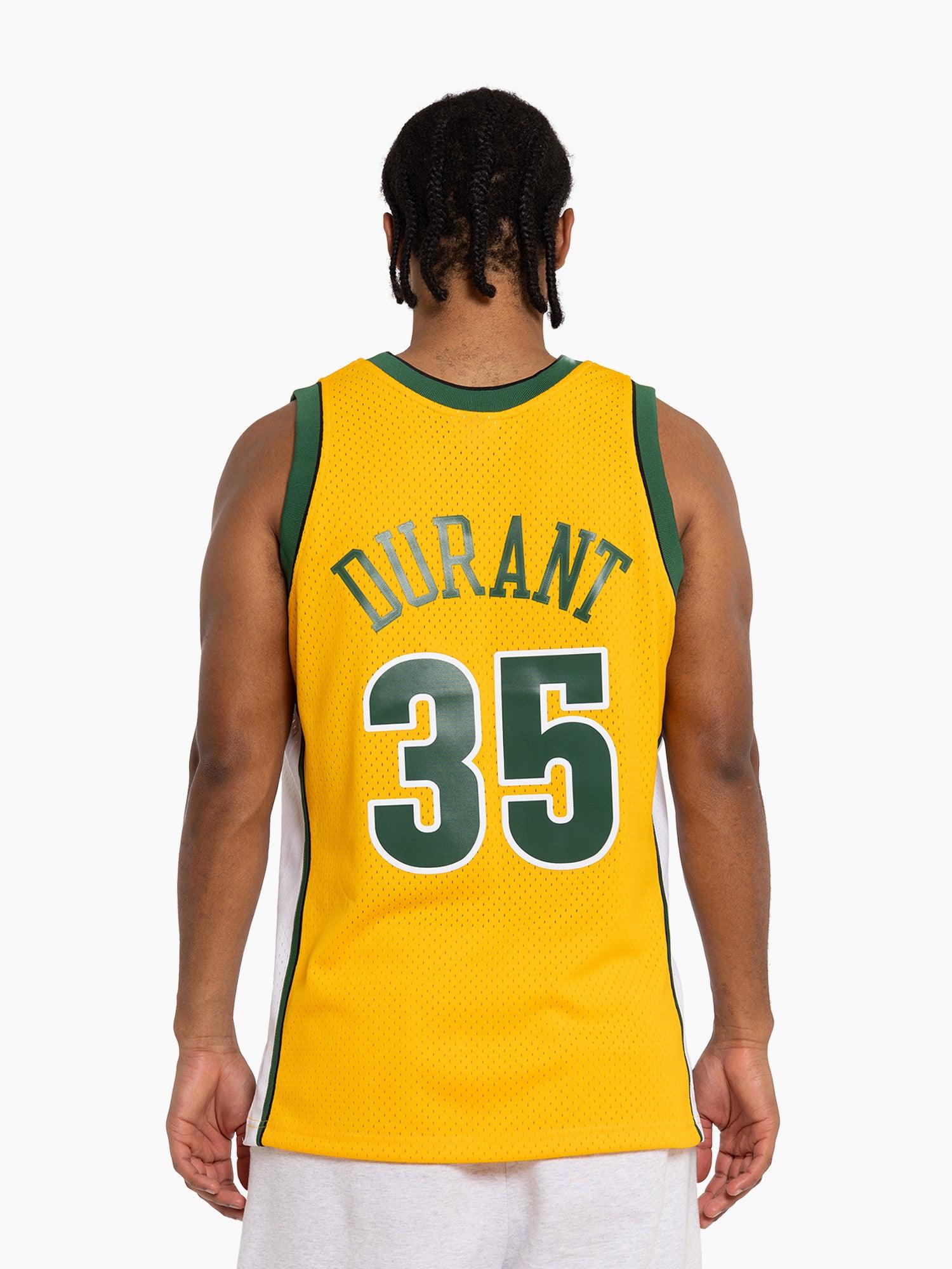 Mitchell And Ness Jerseys Kevin Durant Seattle Supersonics Mitchell & Ness NBA 07-08 Swingman Jersey - Yellow