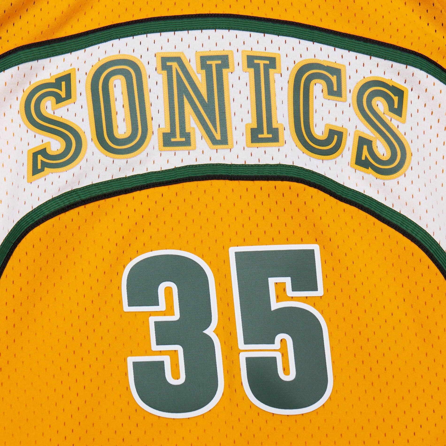 Mitchell And Ness Jerseys Kevin Durant Seattle Supersonics Mitchell & Ness NBA 07-08 Swingman Jersey - Yellow