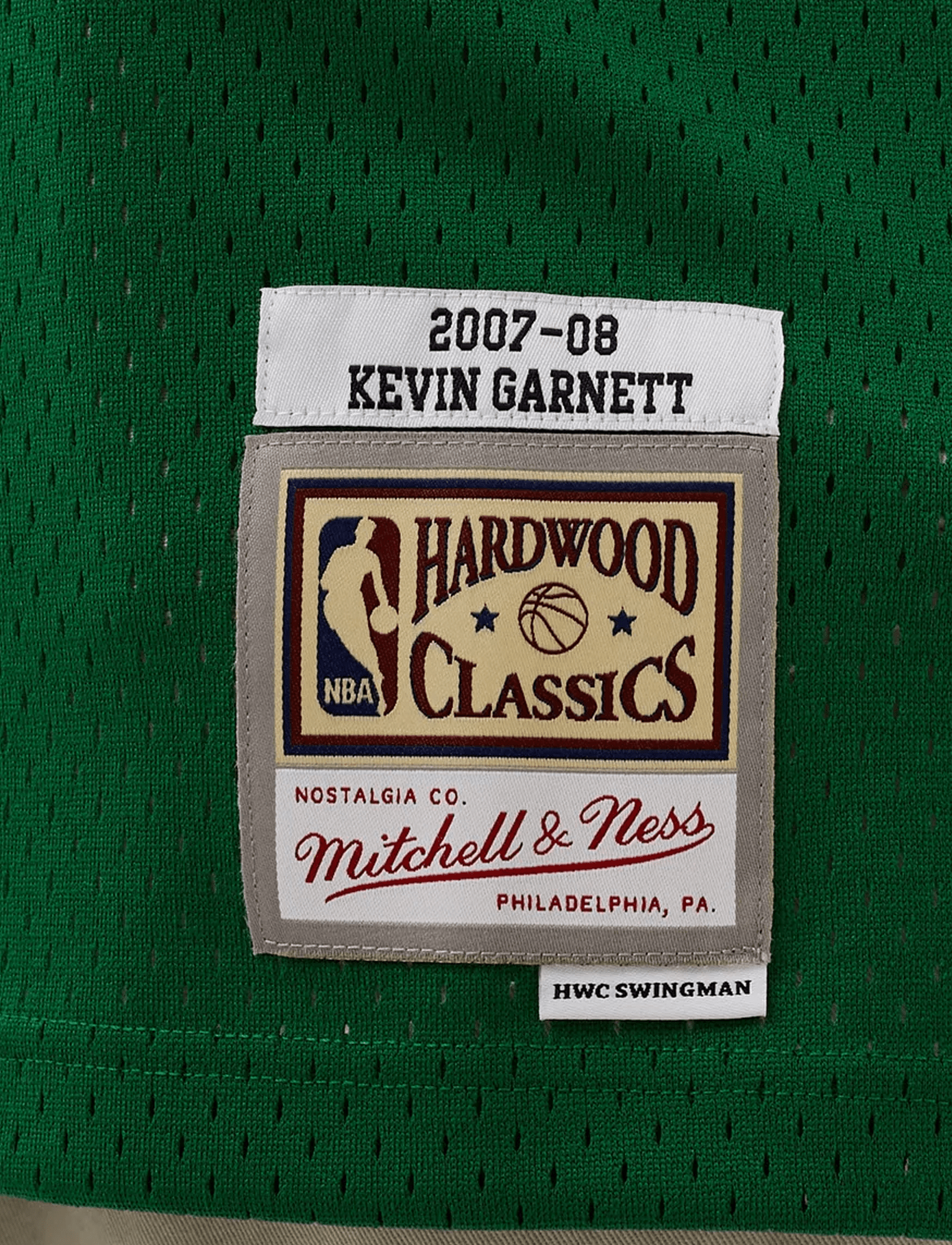 Mitchell And Ness Jerseys Kevin Garnett Boston Celtics Mitchell & Ness NBA 07-08 Road HWC Swingman Jersey - Green