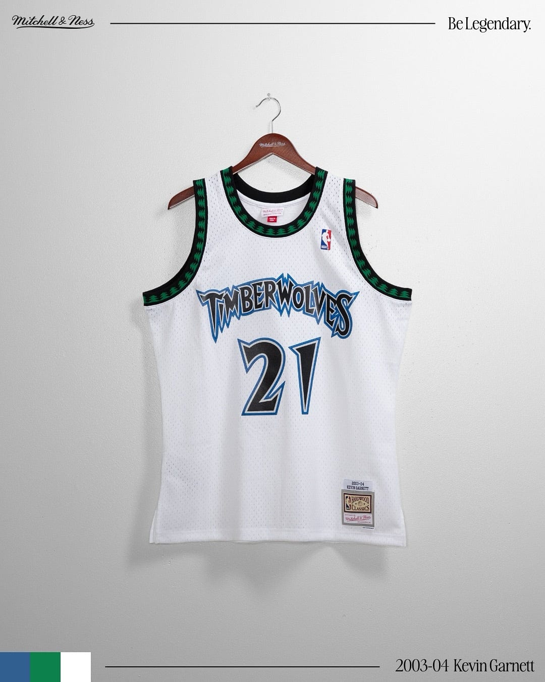 Mitchell And Ness Jerseys Kevin Garnett Minnesota Timberwolves Mitchell & Ness NBA 03-04 HWC Swingman Jersey - White