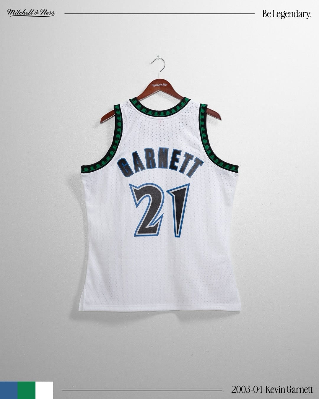 Mitchell And Ness Jerseys Kevin Garnett Minnesota Timberwolves Mitchell & Ness NBA 03-04 HWC Swingman Jersey - White