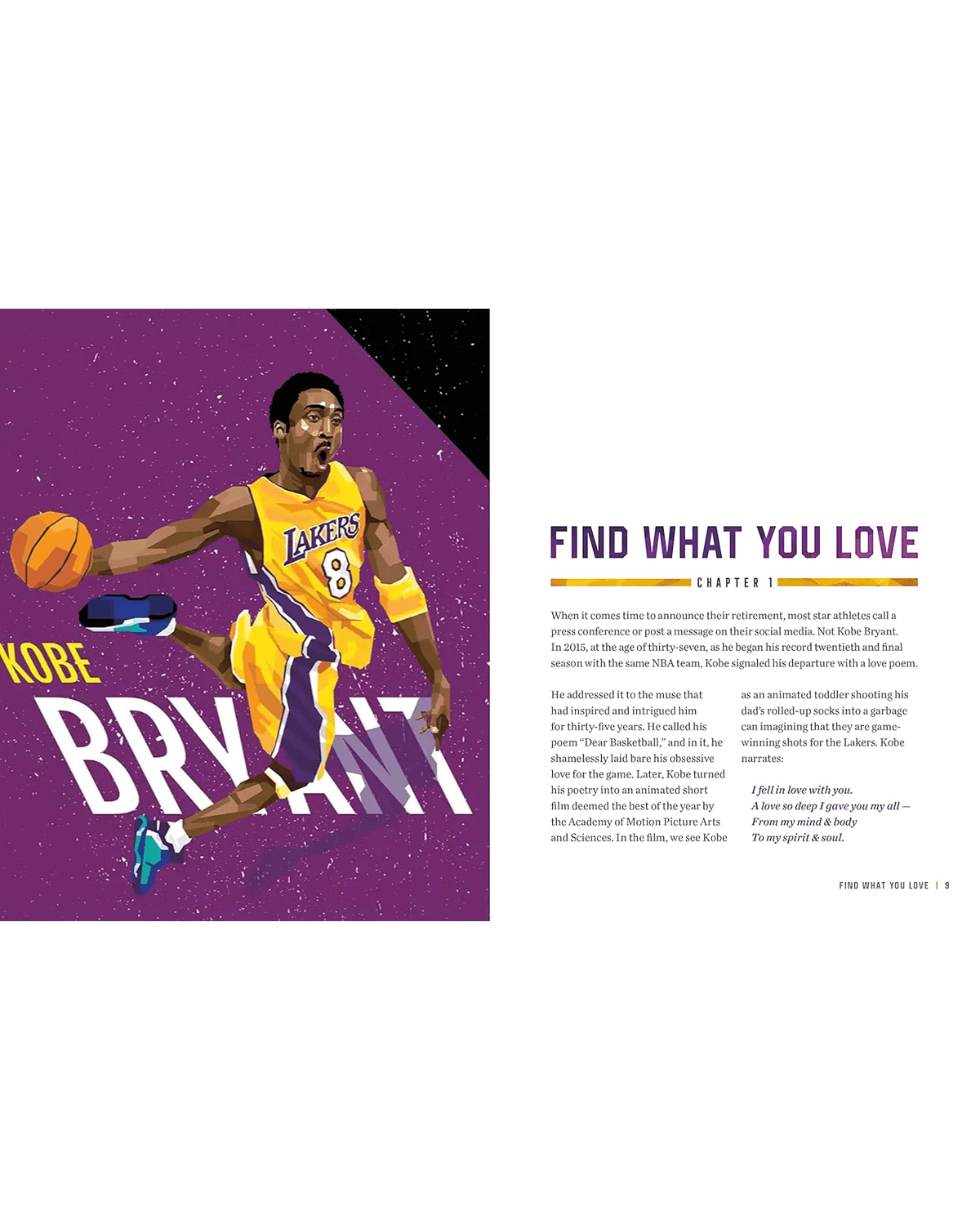 Hachette Group Books Kobe Bryant Los Angeles Lakers NBA Life Lessons Hardcover Book