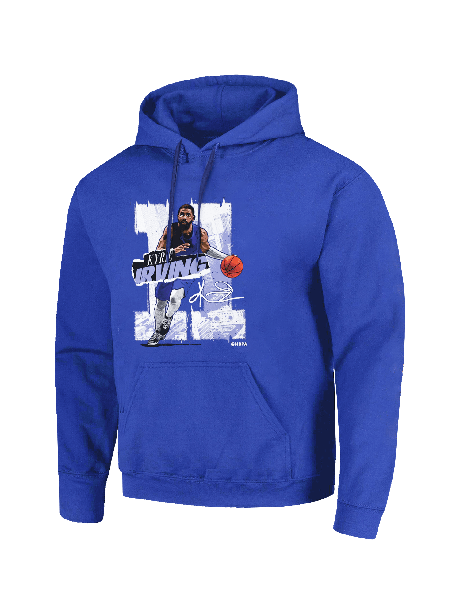 500 Level Jumpers Kyrie Irving Dallas Mavericks 500 Level NBA Rough Hoodie Jumper - Blue