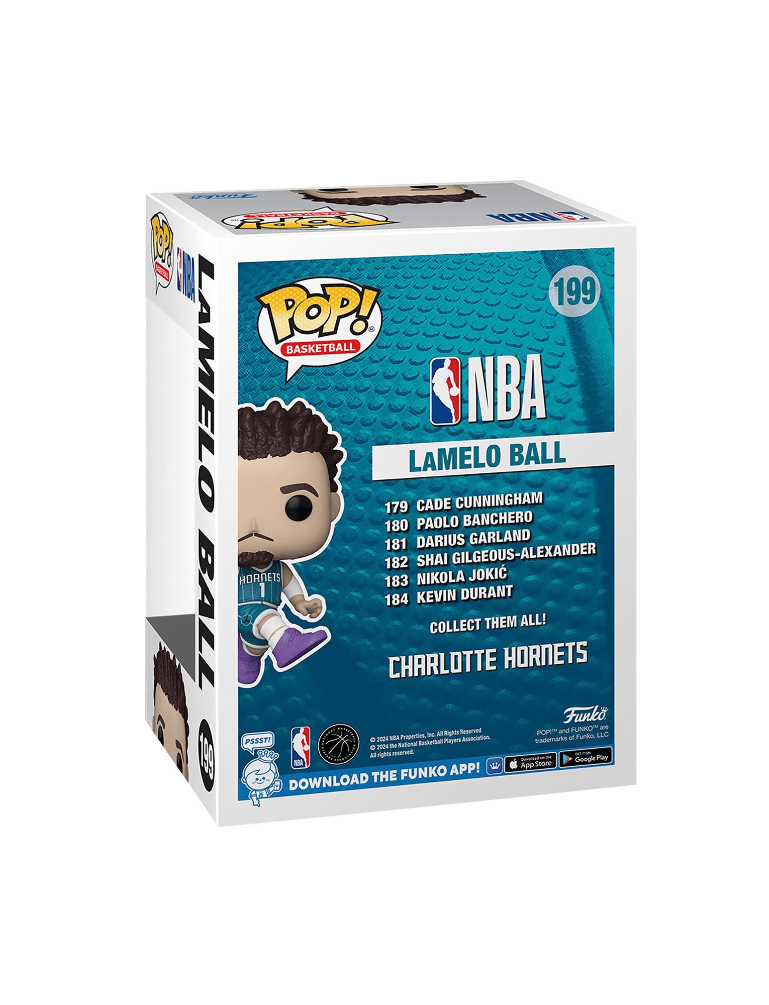 Funko Figures LaMelo Ball Charlotte Hornets Funko NBA 185 Pop Vinyl Figure
