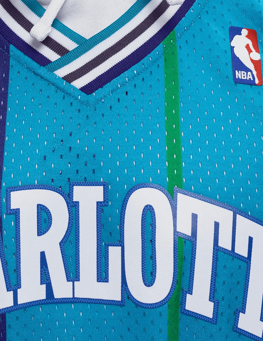 Mitchell And Ness Jerseys Larry Johnson Charlotte Hornets Mitchell & Ness NBA 92-93 Road HWC Swingman Jersey - Teal