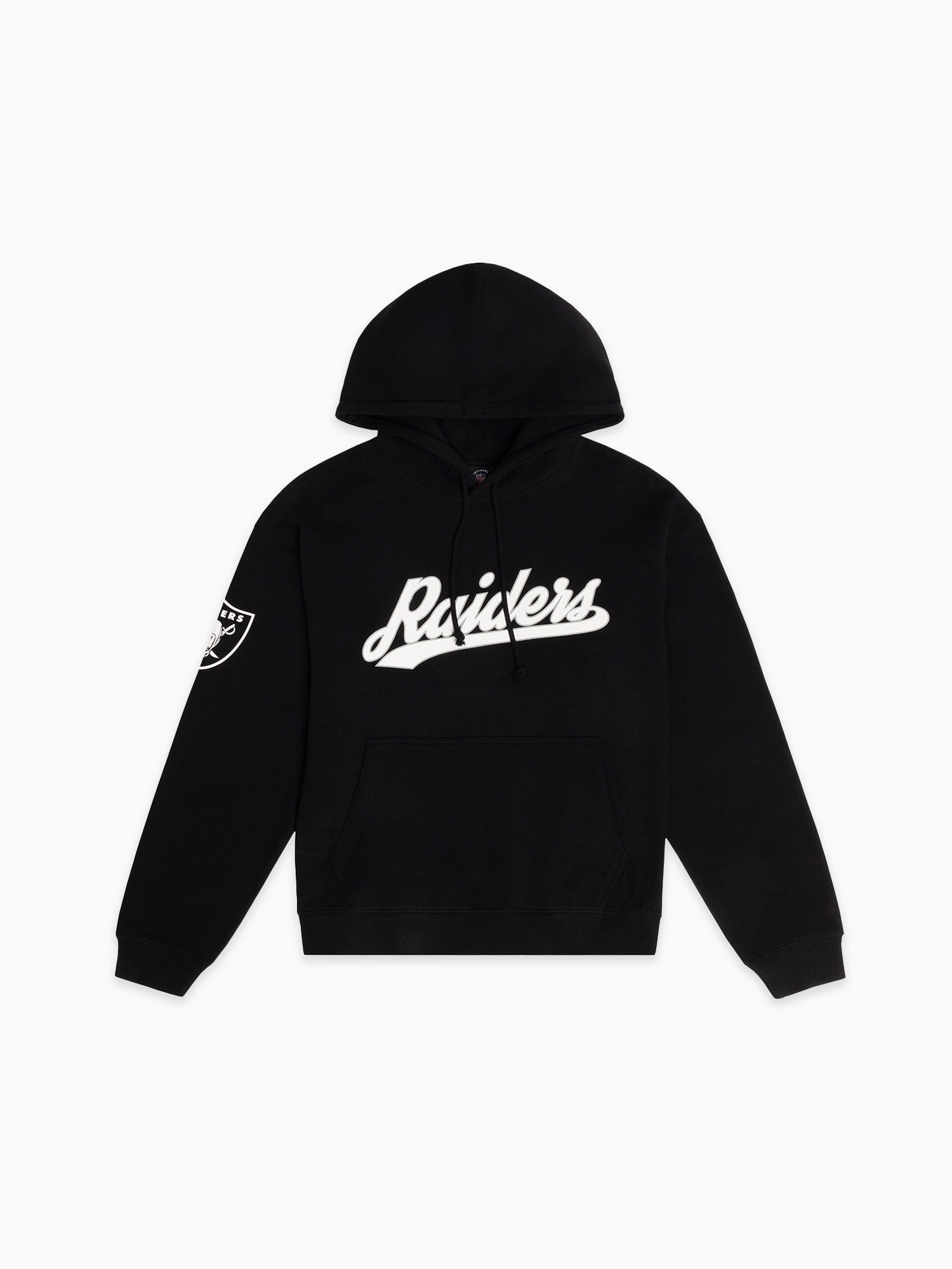 Majestic Athletic Jumpers Las Vegas Raiders Majestic NFL Script Vintage Hoodie Jumper - Black