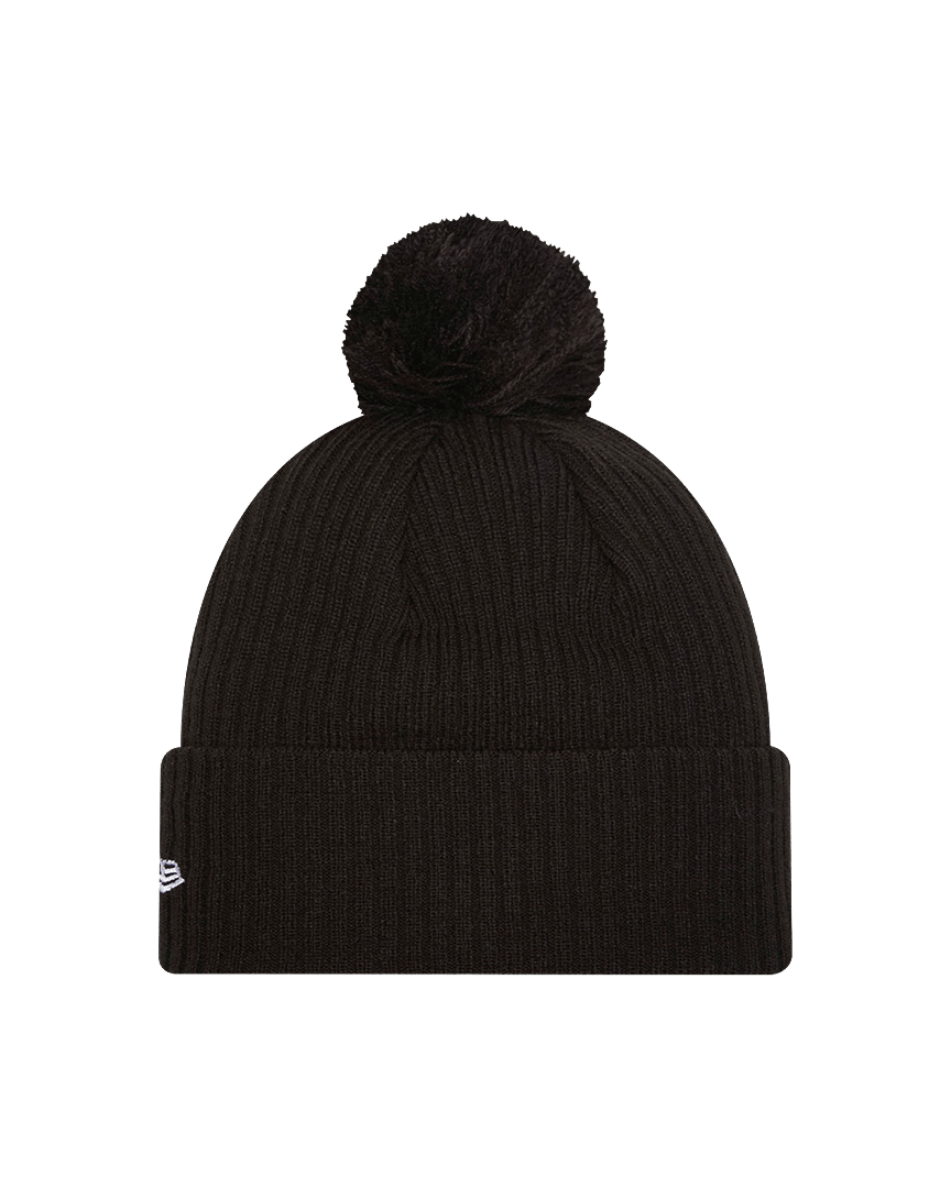 New Era Beanies OSFM Las Vegas Raiders New Era MLB Team Ribbed Knit Pom Beanie - Black