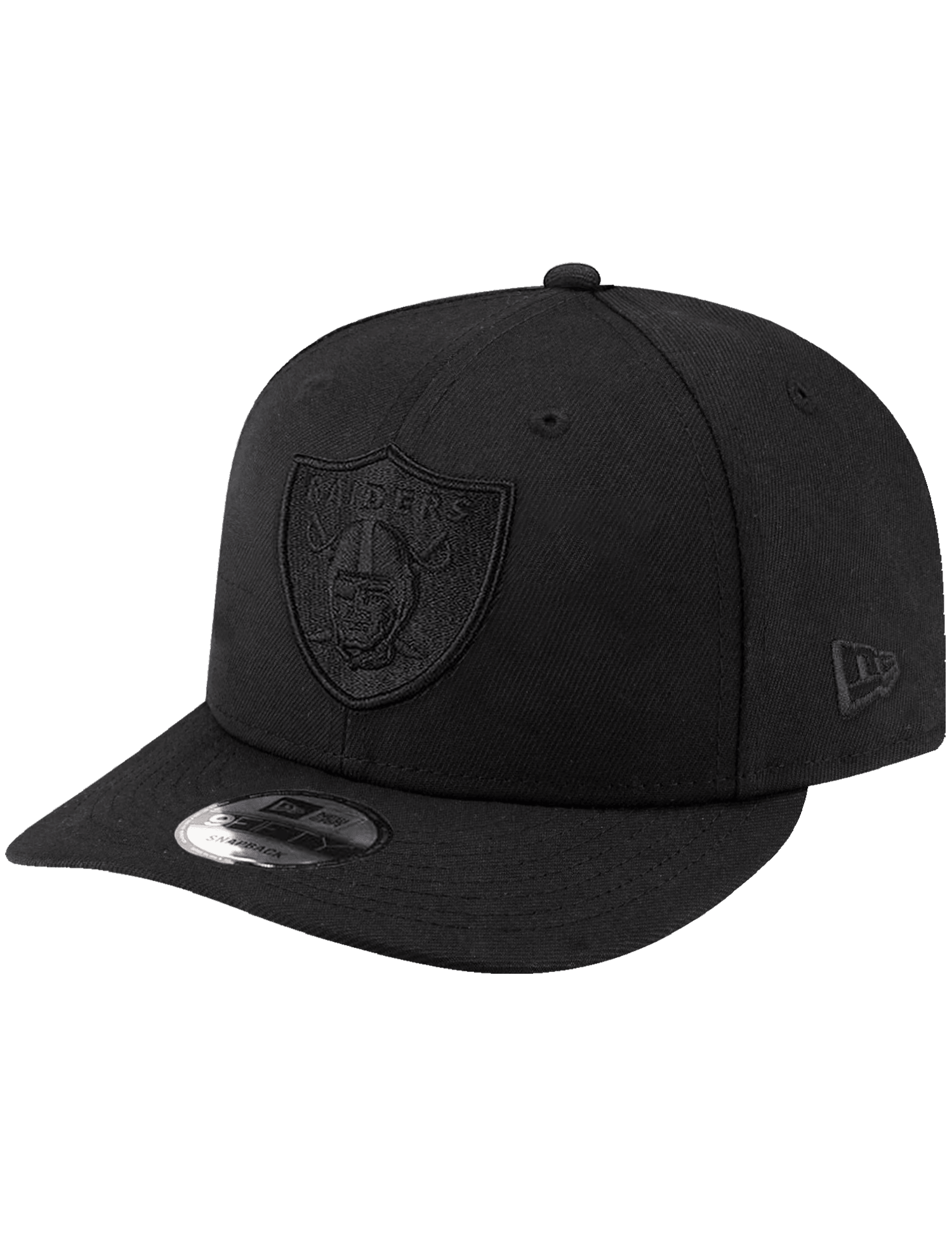 New Era Caps Las Vegas Raiders New Era NFL Black On Black 9FIFTY Pre-Curved Snapback Hat
