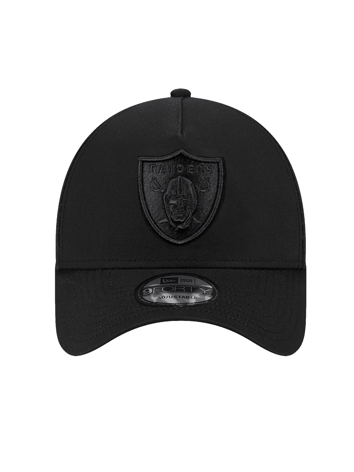 New Era Caps Las Vegas Raiders New Era NFL Black On Black 9FORTY A-Frame Snapback Hat