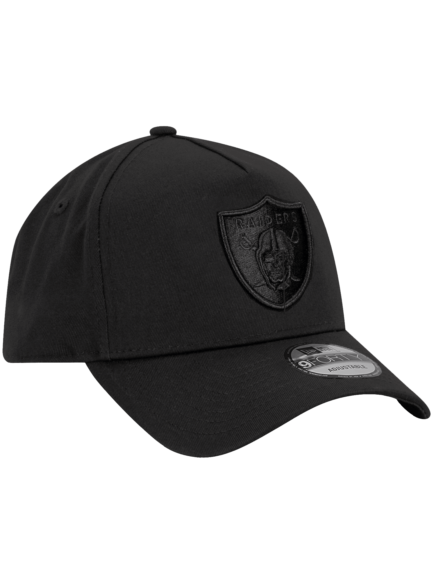 New Era Caps Las Vegas Raiders New Era NFL Black On Black 9FORTY A-Frame Snapback Hat