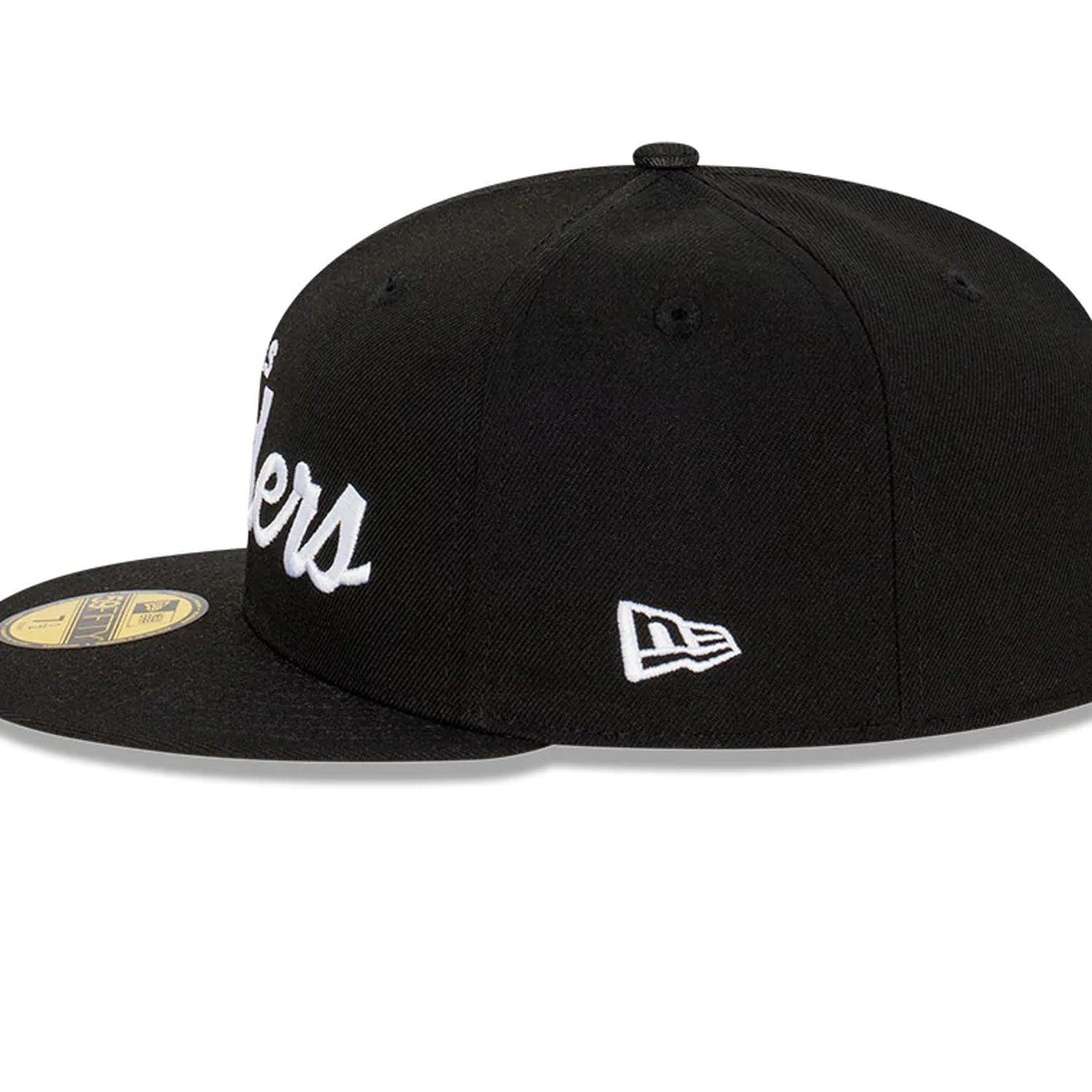 New Era Caps Las Vegas Raiders New Era NFL Classic Script 59FIFTY Fitted Hat - Black