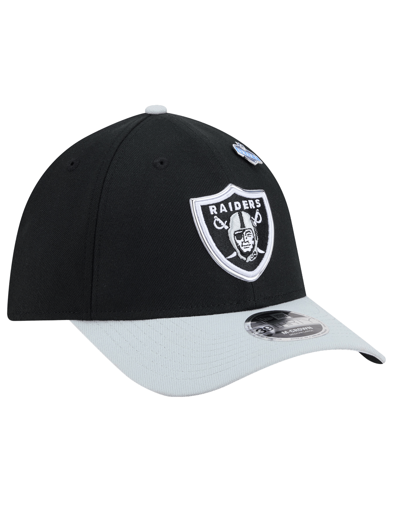 New Era Caps Las Vegas Raiders New Era NFL Draft 26 39THIRTY M-Crown Stretch-Fit Hat