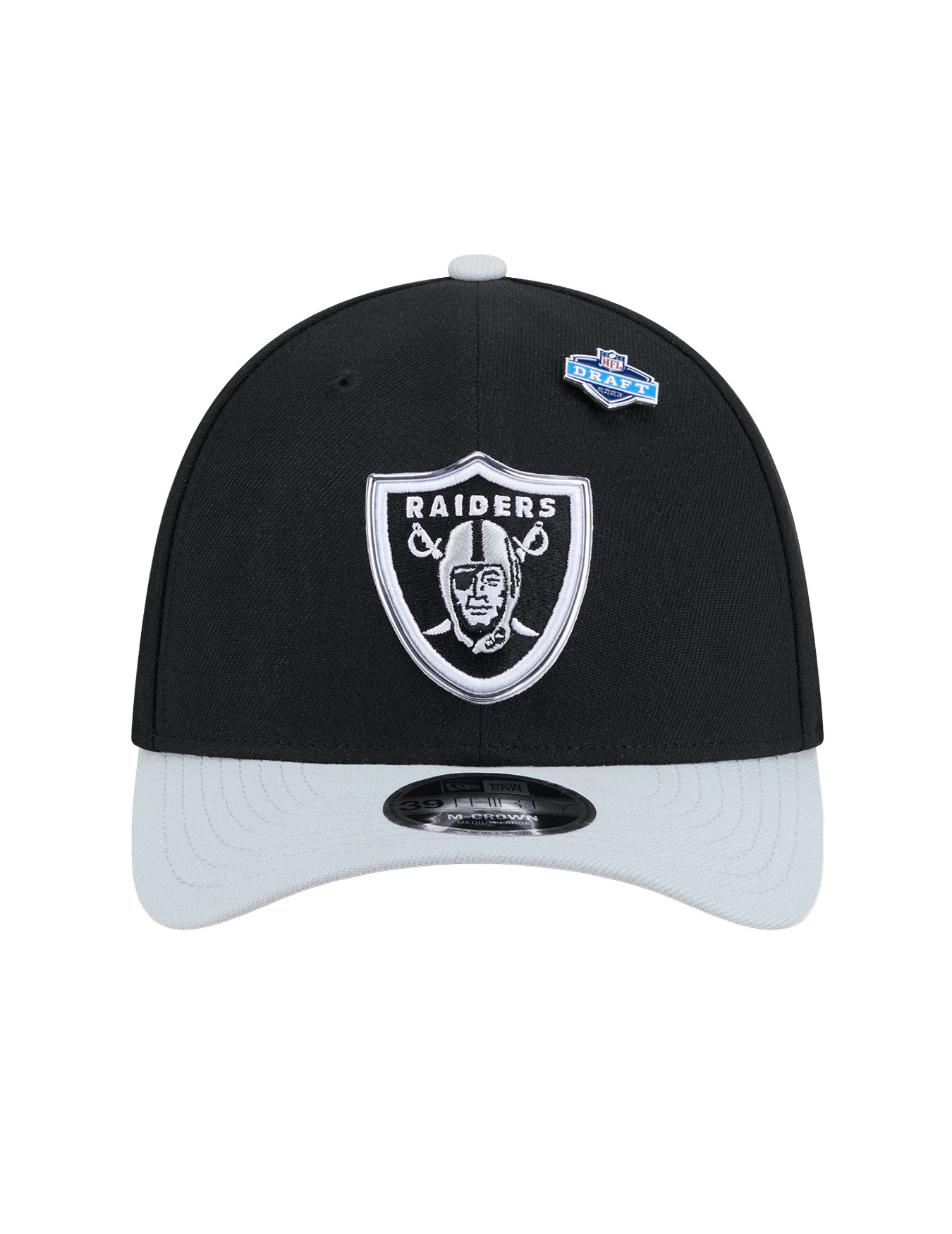 New Era Caps Las Vegas Raiders New Era NFL Draft 26 39THIRTY M-Crown Stretch-Fit Hat