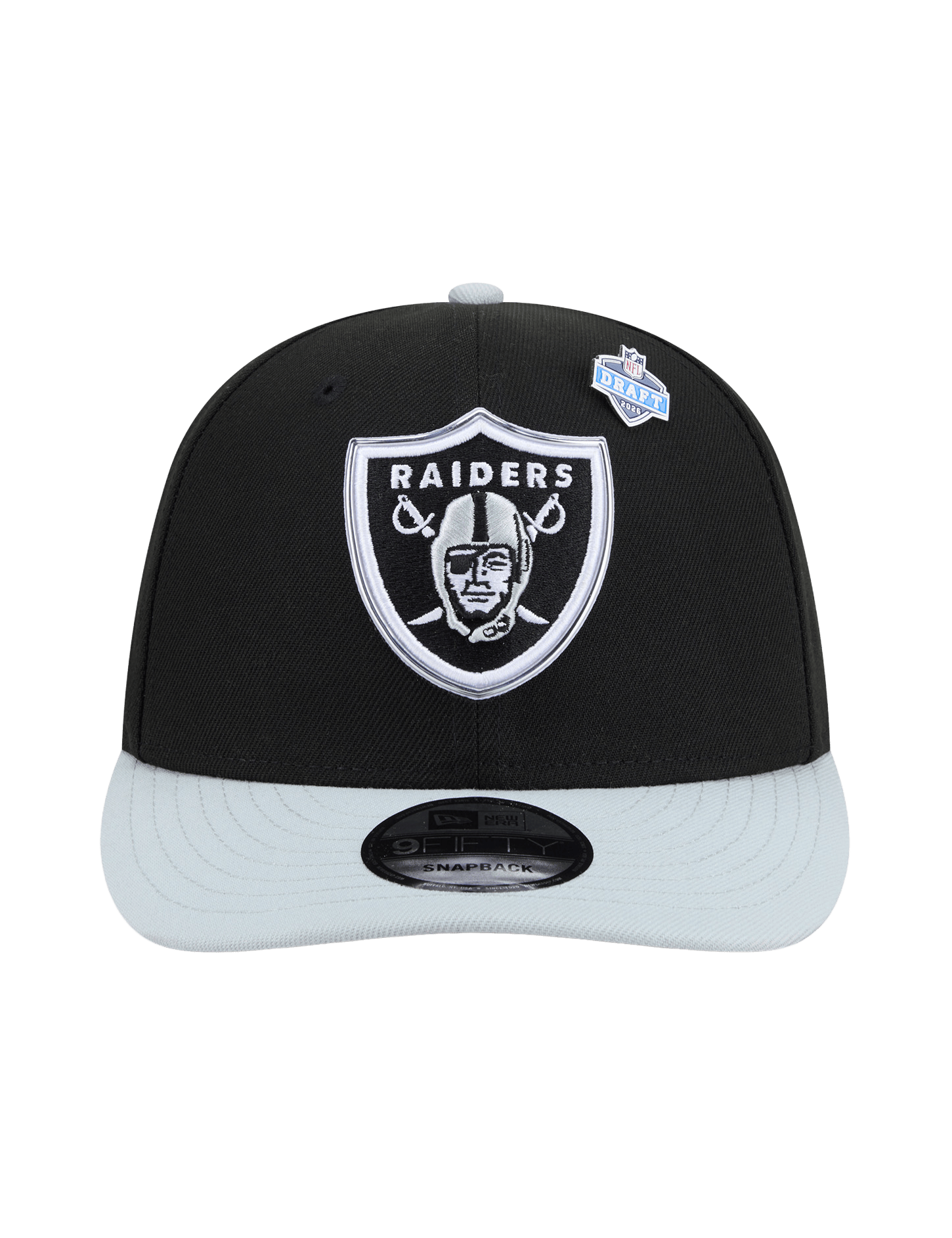 New Era Caps OSFM Las Vegas Raiders New Era NFL Draft 26 9FIFTY Pre-Curved Snapback Hat