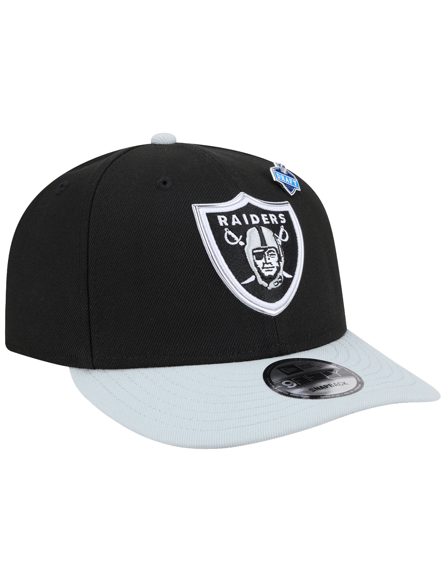 New Era Caps OSFM Las Vegas Raiders New Era NFL Draft 26 9FIFTY Pre-Curved Snapback Hat