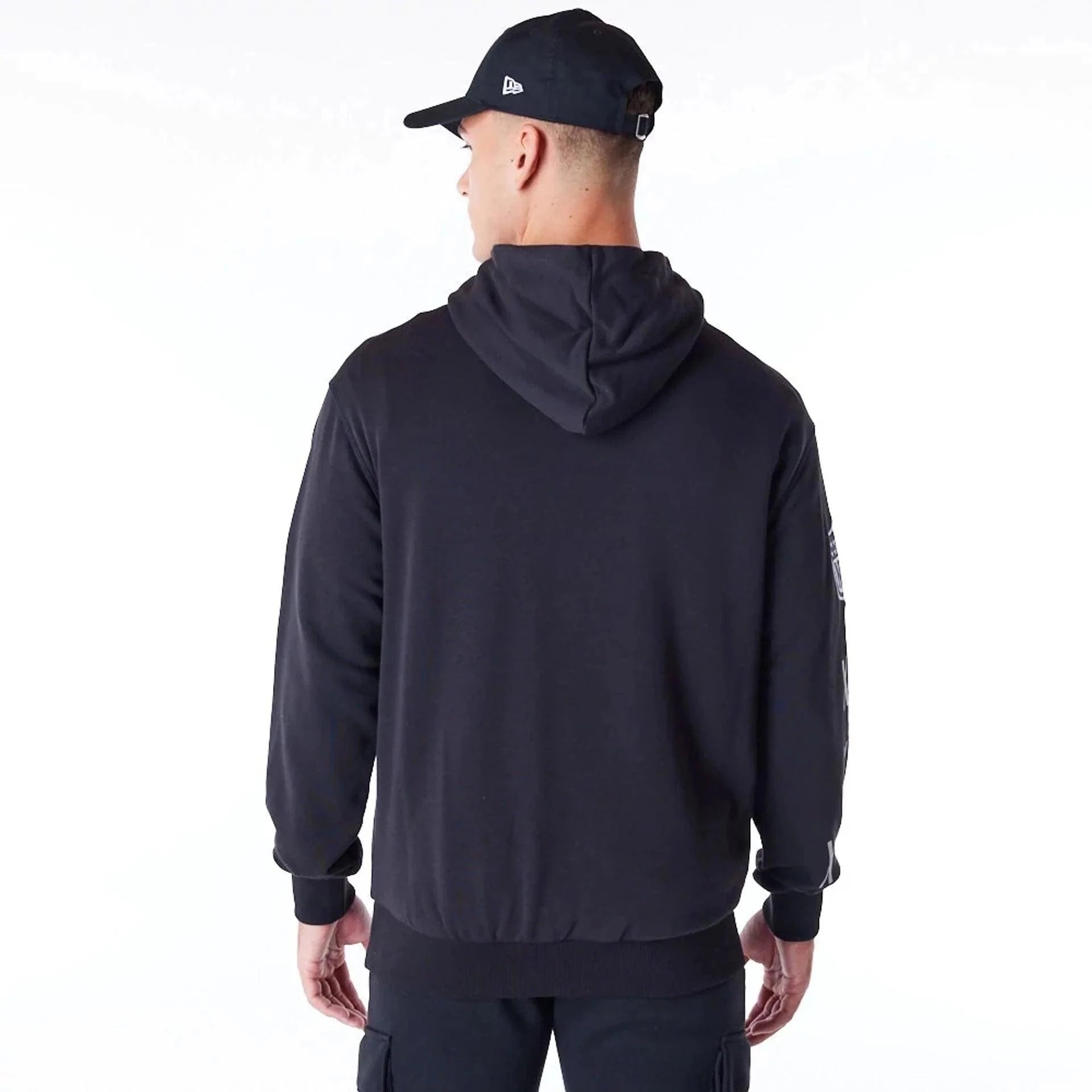 New Era Jumpers Las Vegas Raiders New Era NFL Patched Oversized Hoodie Jumper - Black