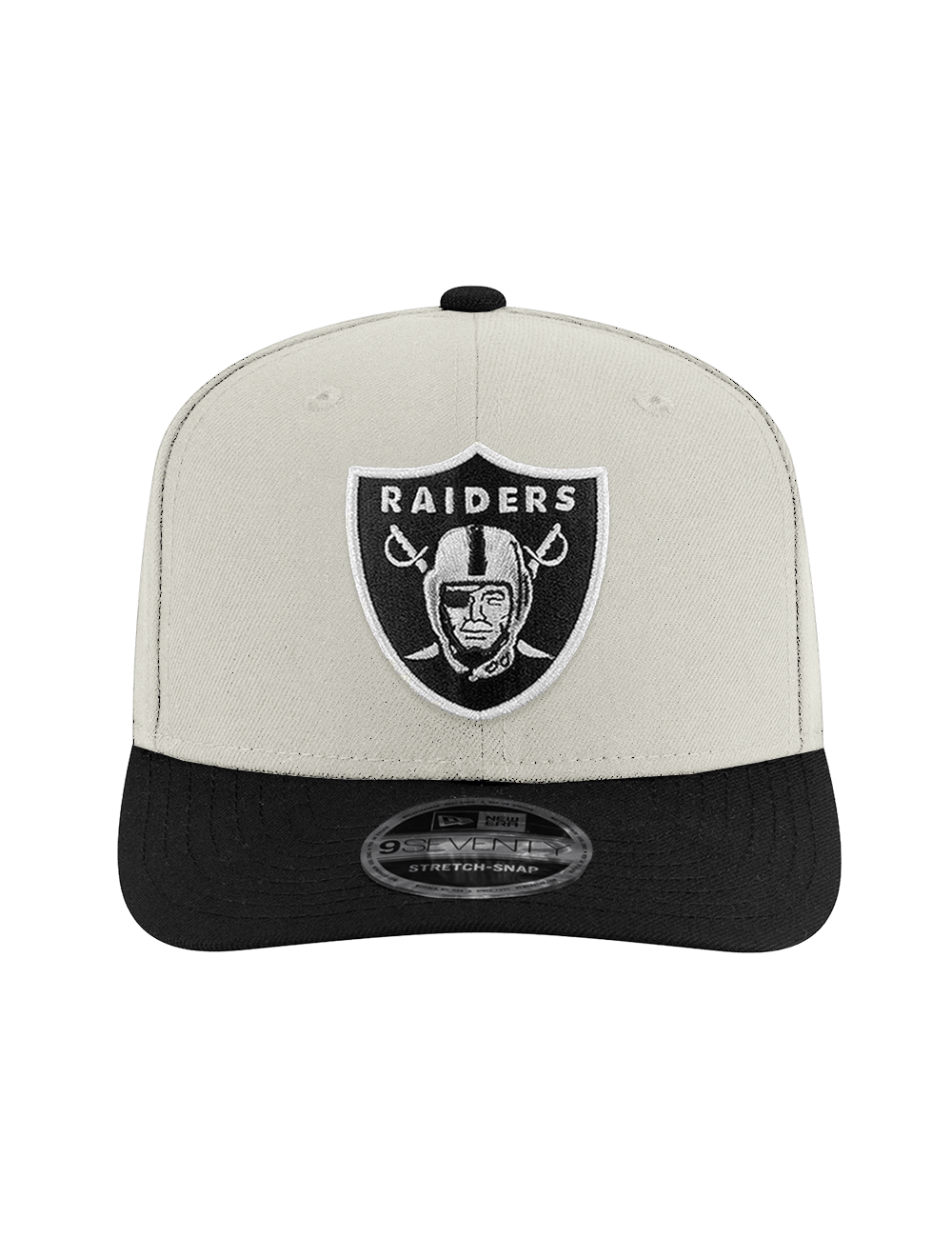 New Era Caps OSFA Las Vegas Raiders New Era NFL Team 2 Tone 9SEVENTY Stretch-Snapback Hat - Chrome