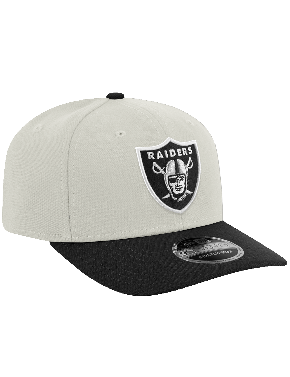 New Era Caps OSFA Las Vegas Raiders New Era NFL Team 2 Tone 9SEVENTY Stretch-Snapback Hat - Chrome