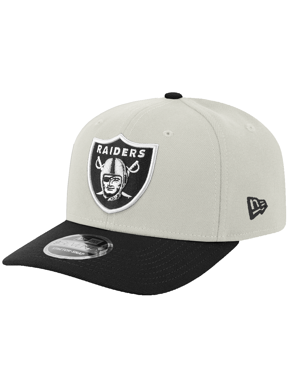 New Era Caps OSFA Las Vegas Raiders New Era NFL Team 2 Tone 9SEVENTY Stretch-Snapback Hat - Chrome