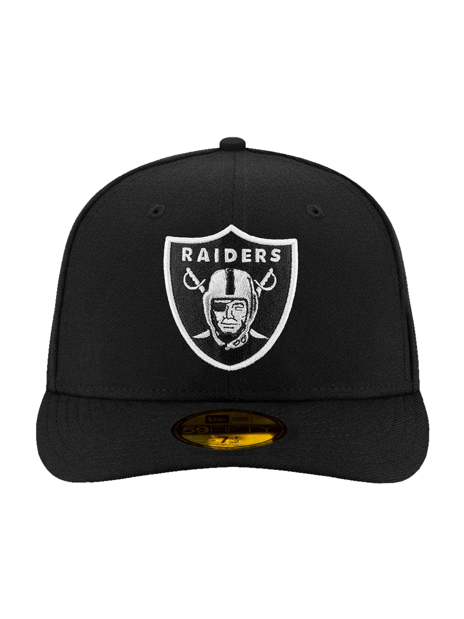 New Era Caps Las Vegas Raiders New Era NFL Team 59FIFTY Pre-Curved Fitted Hat - Black