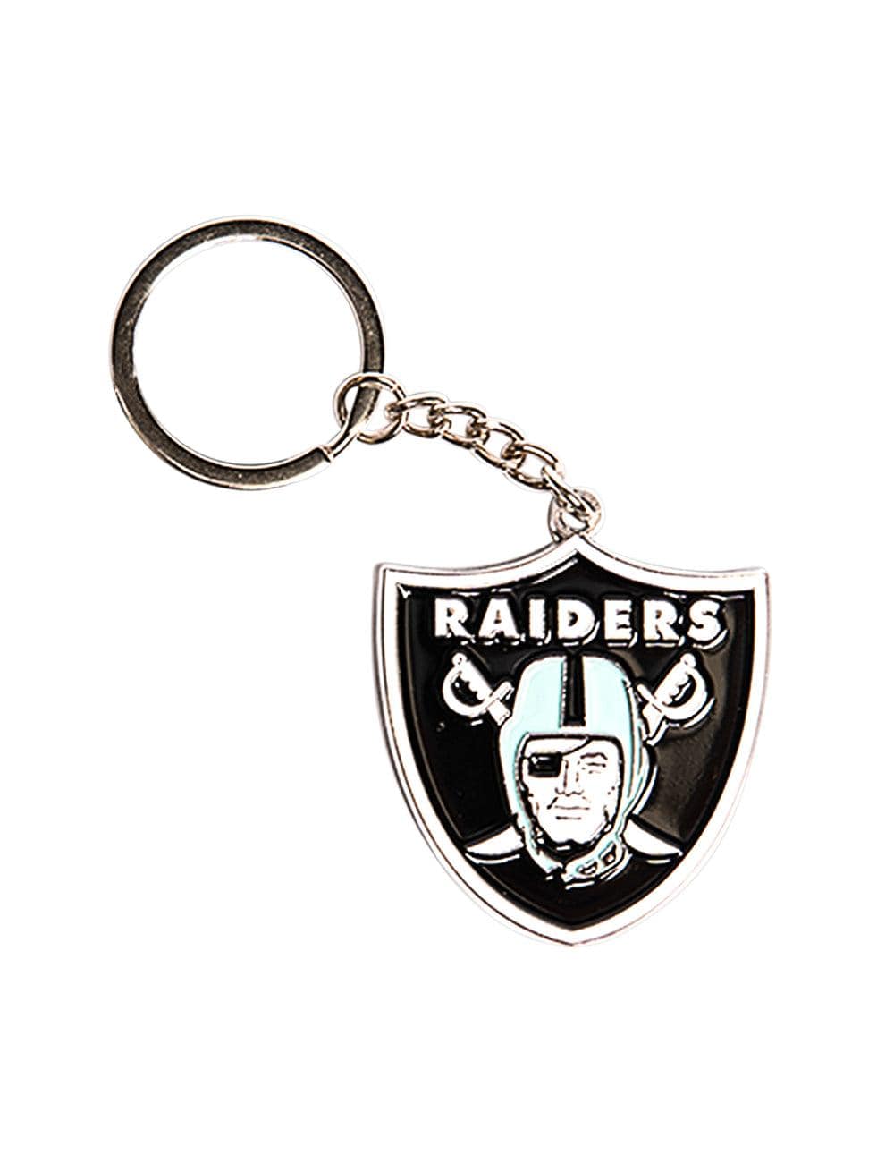 NFL Branded Accessories Las Vegas Raiders NFL Team Logo Steel Keyring