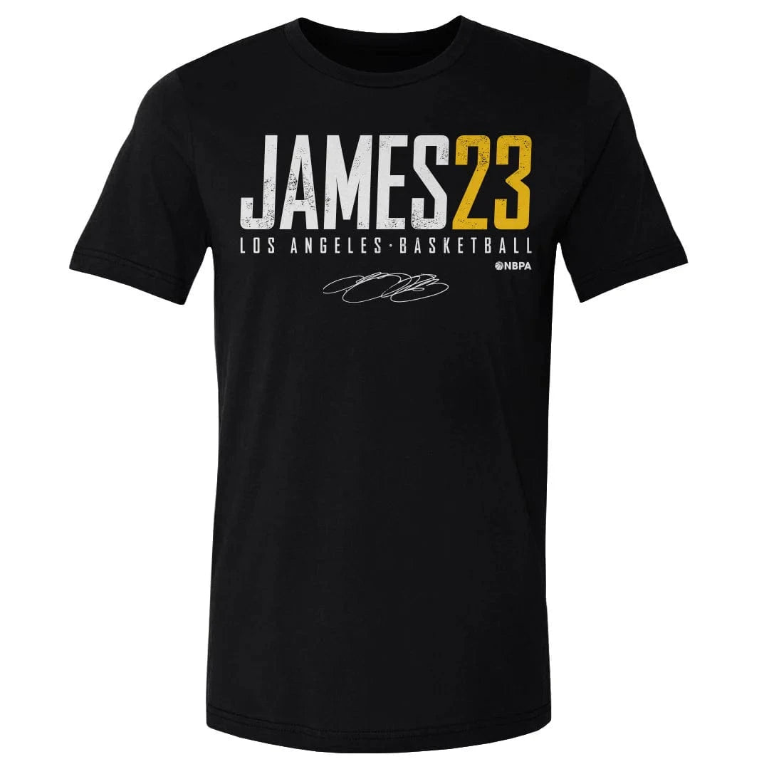 500 Level T-Shirts LeBron James Los Angeles Lakers 500 Level NBA Elite T-Shirt - Black