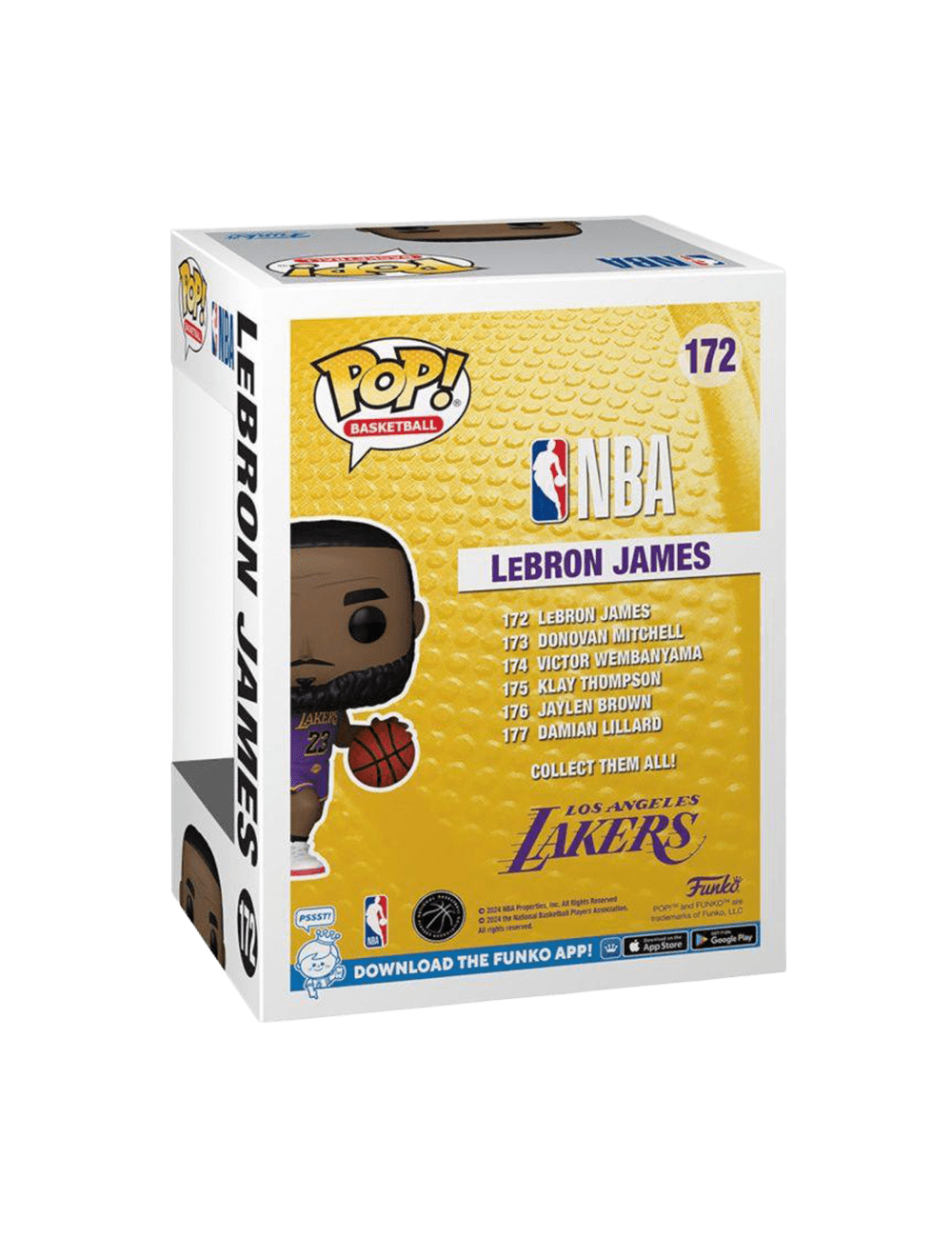 Funko Figures LeBron James Los Angeles Lakers Funko NBA 172 Pop Vinyl Figure