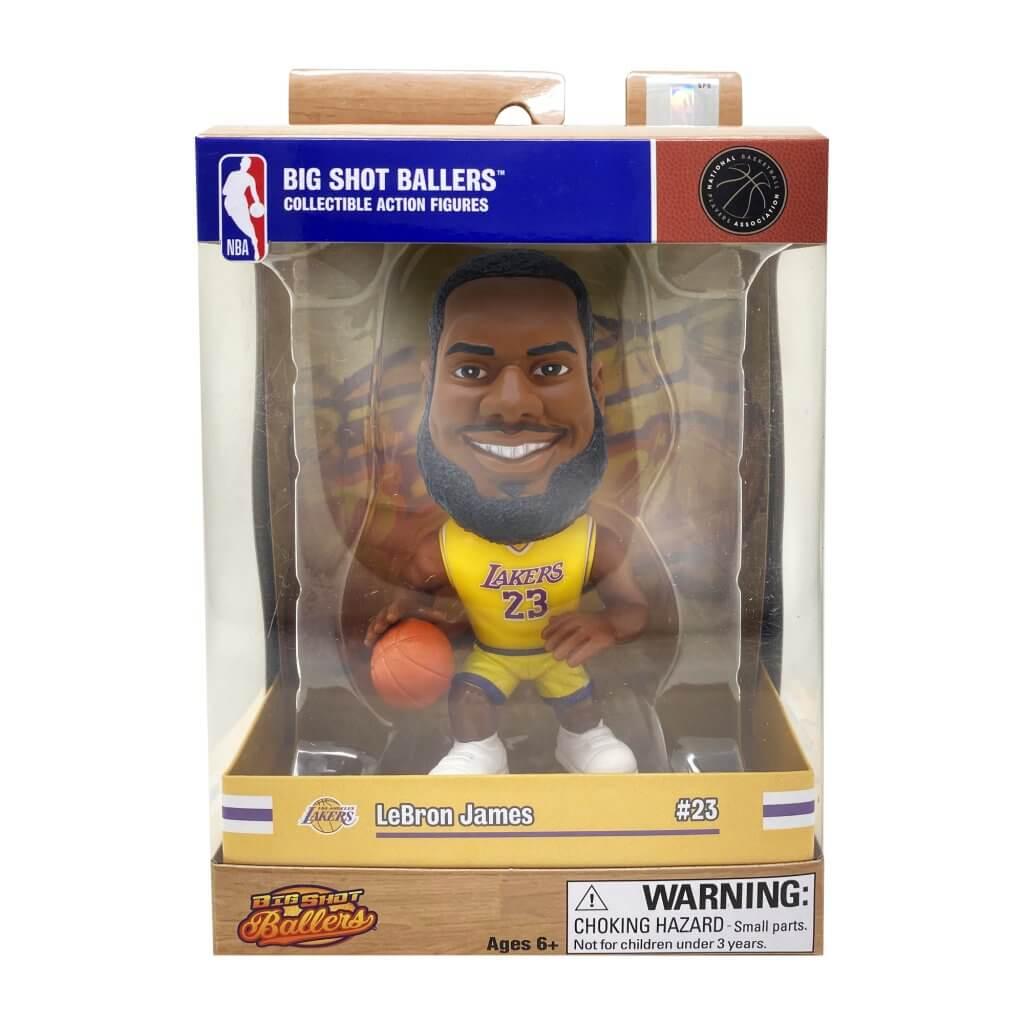NBA Branded Figures LeBron James Los Angeles Lakers NBA Big Shot Ballers Figure