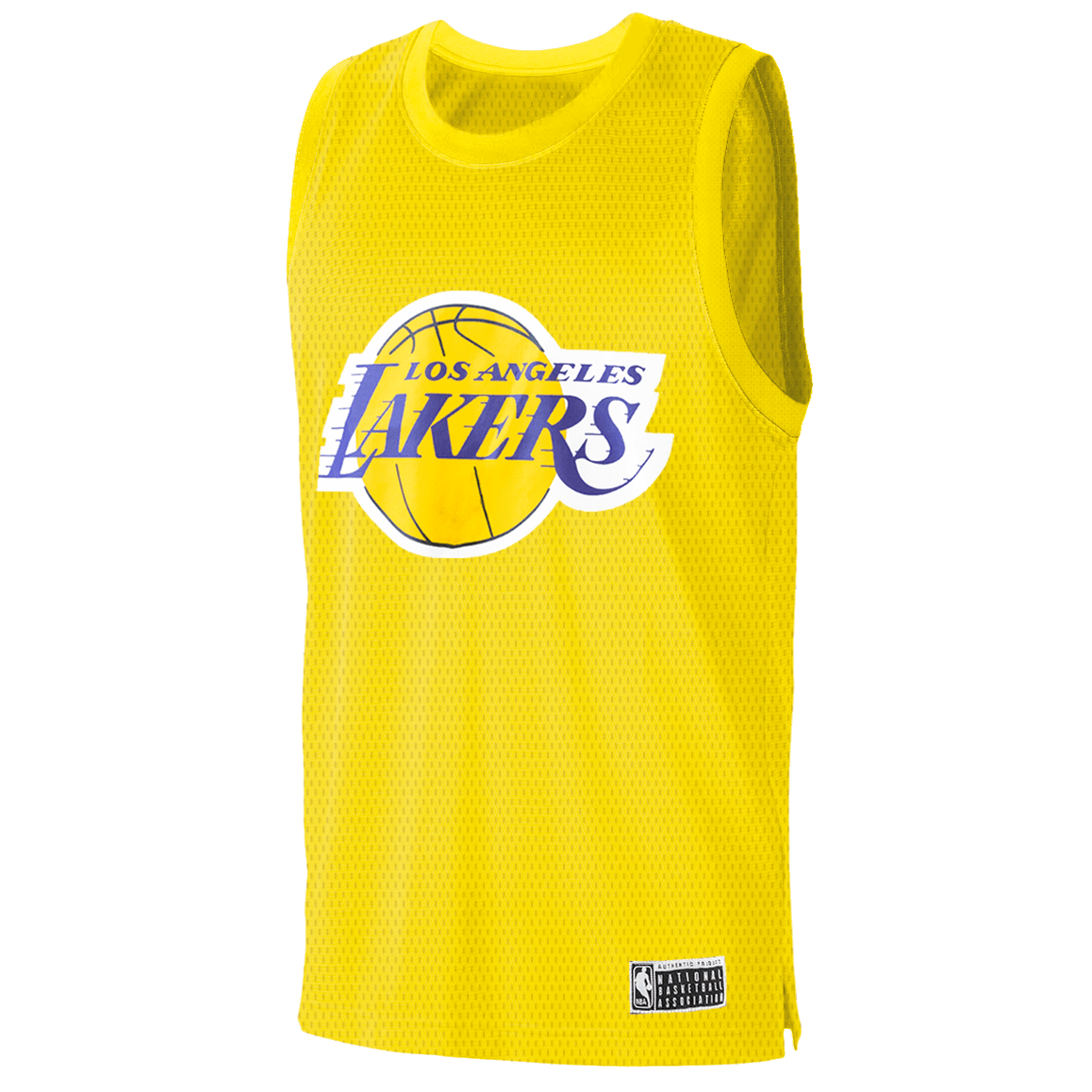 NBA Essentials Jerseys LeBron James Los Angeles Lakers NBA Essentials Name Number Jersey - Yellow