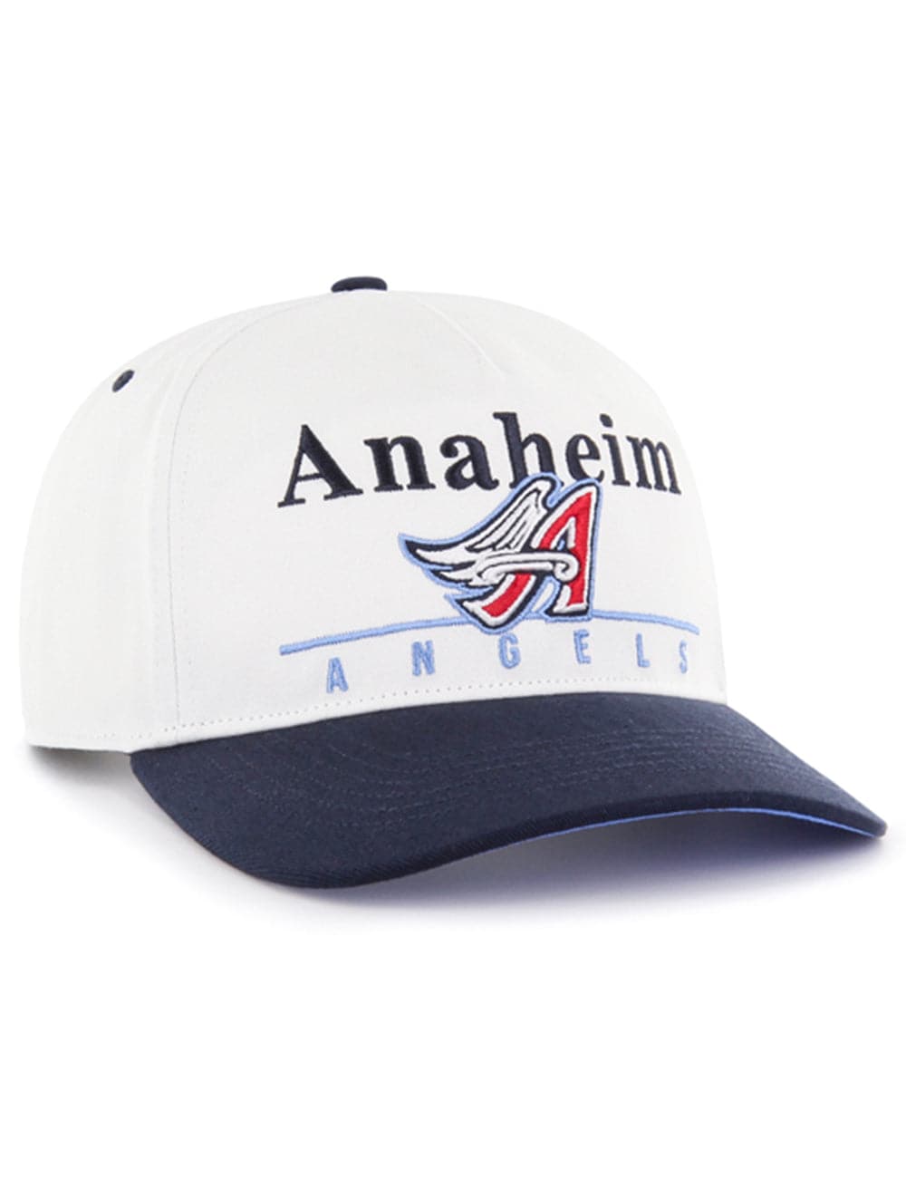 47 Brand Caps Los Angeles Angels '47 MLB Cooperstown Hitch Pre-Curved Snapback Hat - White