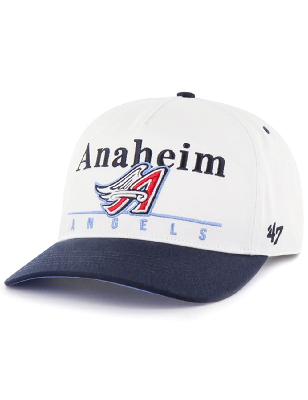 47 Brand Caps Los Angeles Angels '47 MLB Cooperstown Hitch Pre-Curved Snapback Hat - White