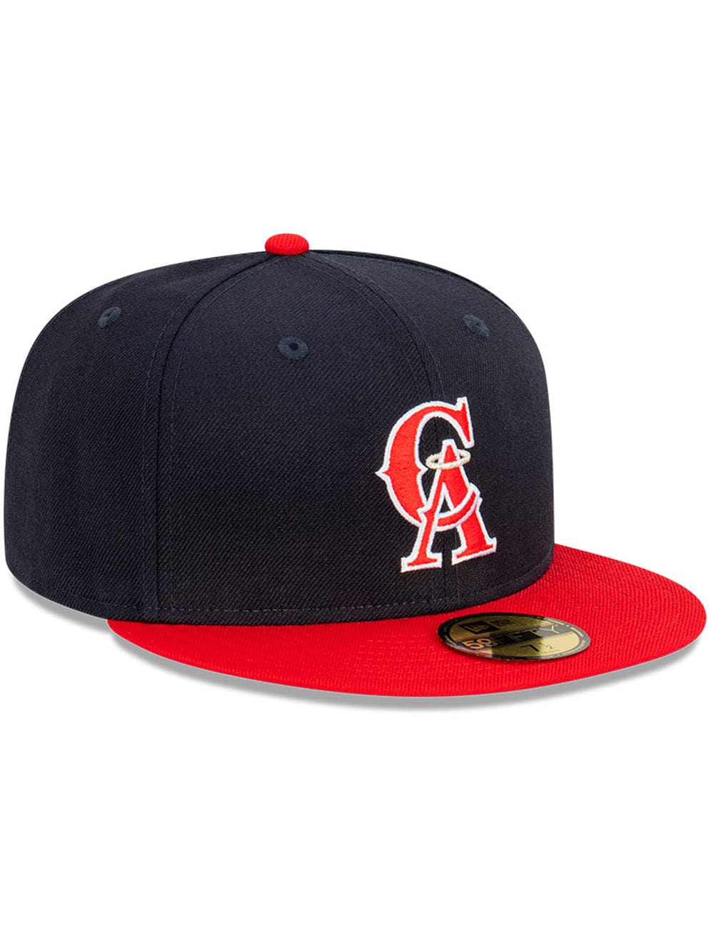 New Era Caps Los Angeles Angels New Era MLB 2 Tone Cooperstown 59FIFTY Fitted Hat - Navy