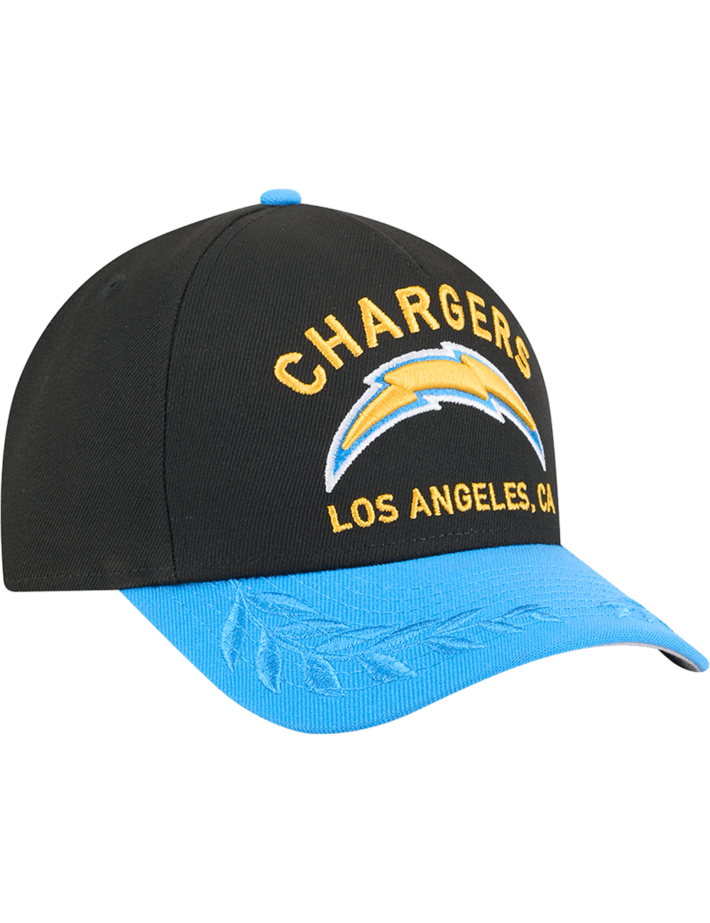 New Era Caps Los Angeles Chargers New Era NFL 25 Draft 9FORTY M-Crown Snapback Hat - Black