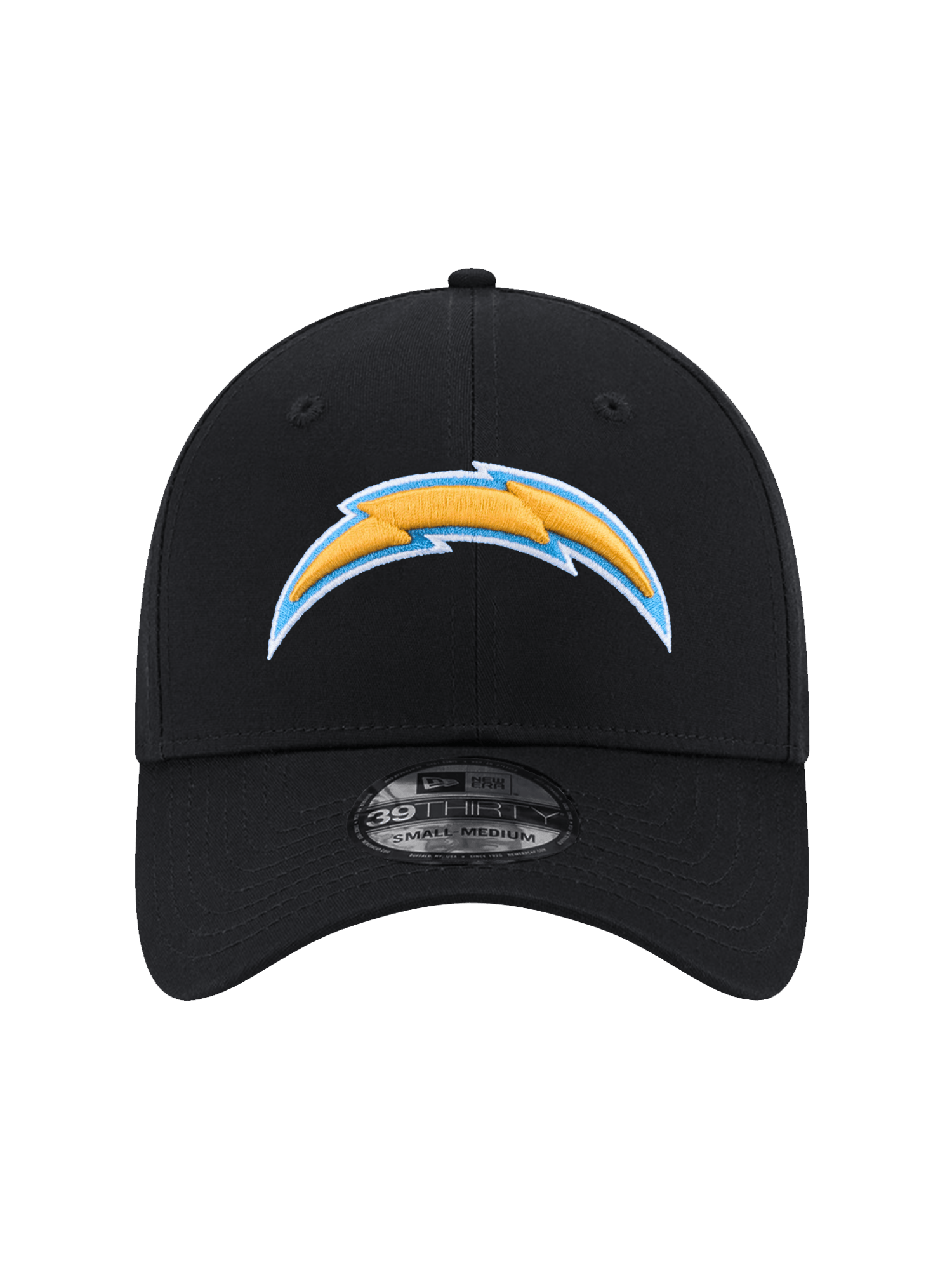 New Era Caps Los Angeles Chargers New Era NFL Team 39THIRTY Stretch Fit Hat - Black