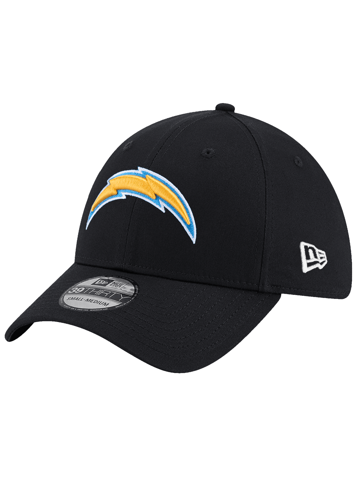 New Era Caps Los Angeles Chargers New Era NFL Team 39THIRTY Stretch Fit Hat - Black