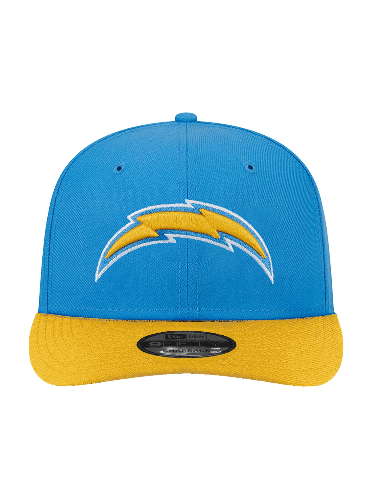 New Era Caps Los Angeles Chargers New Era NFL Team 9FIFTY Pre-Curved Snapback Hat - Blue/Gold