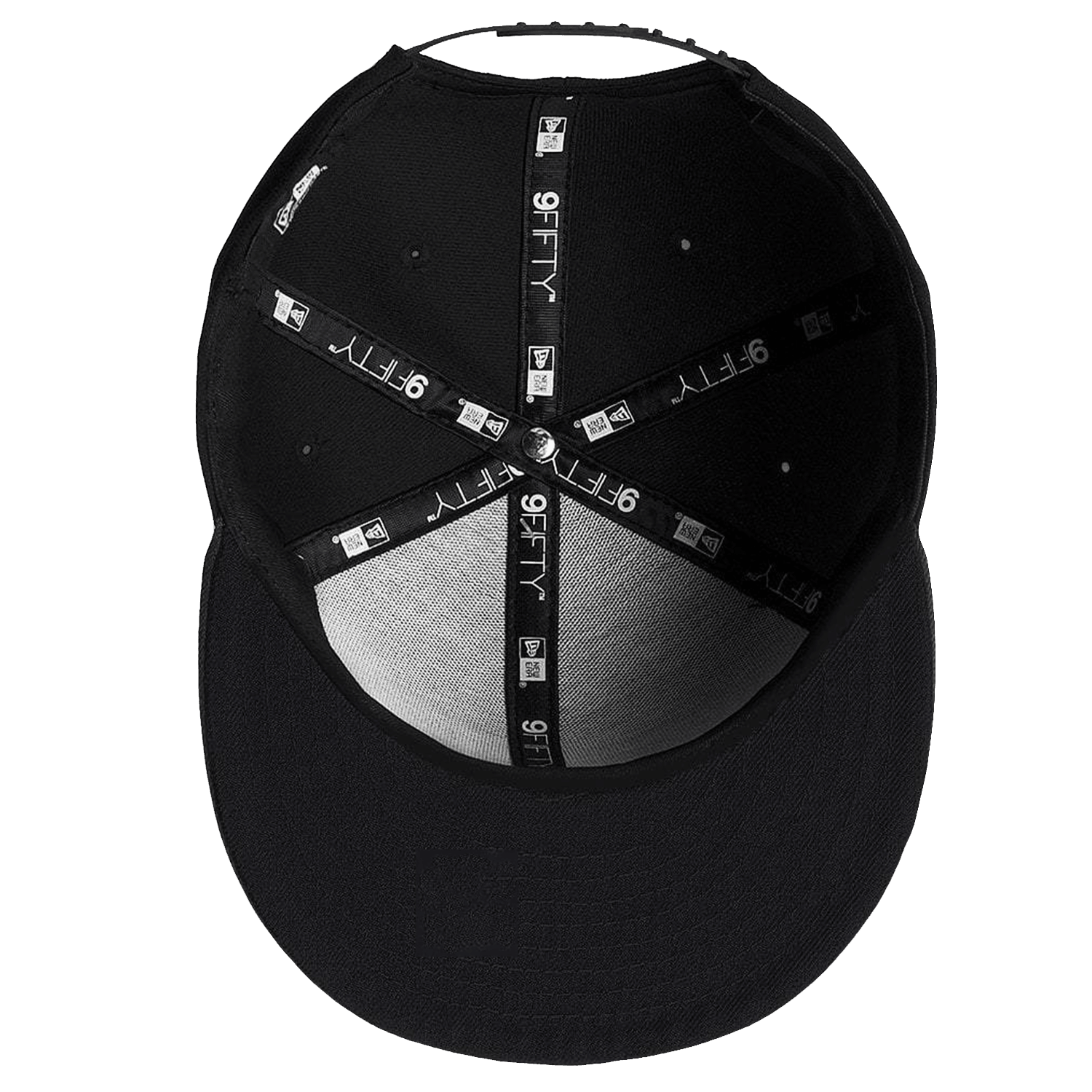 New Era Caps Los Angeles Clippers New Era NBA Black White 9FIFTY Snapback Hat - Black