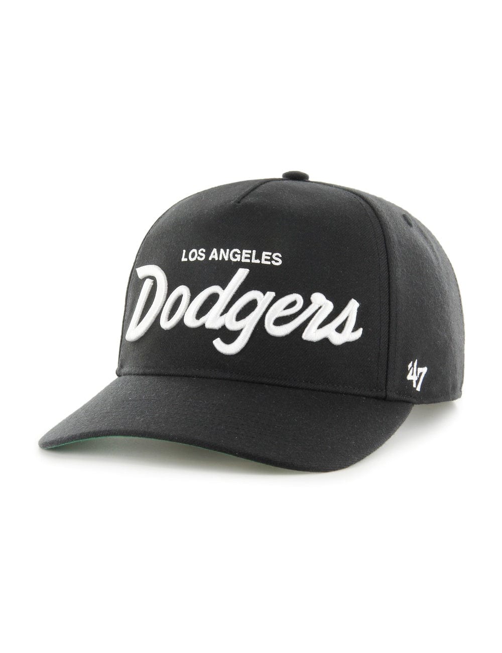 47 Brand Caps Los Angeles Dodgers '47 MLB Attitude Script Hitch Pre-Curved Snapback Hat - Black